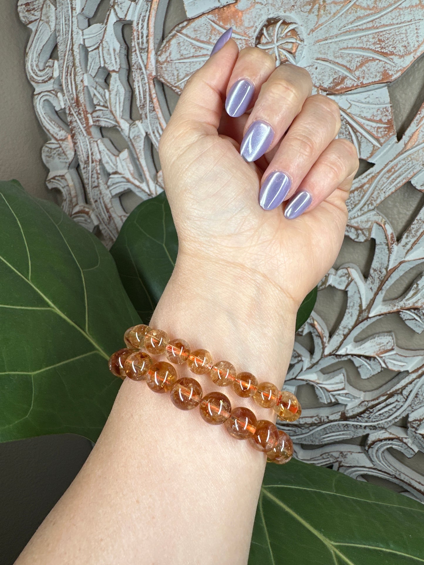 Citrine Beaded Bracelet