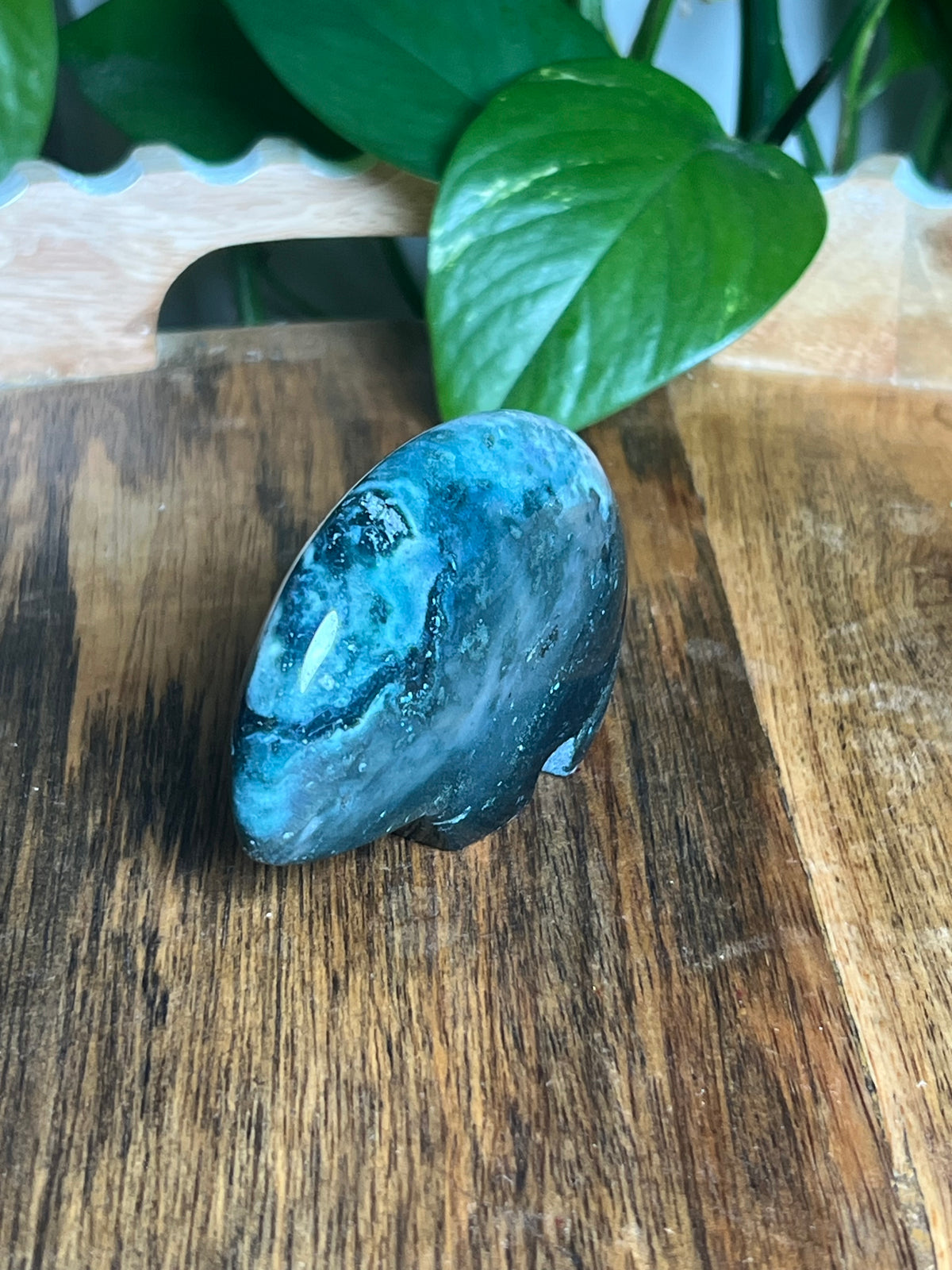 Blue Green Jasper Bear: K