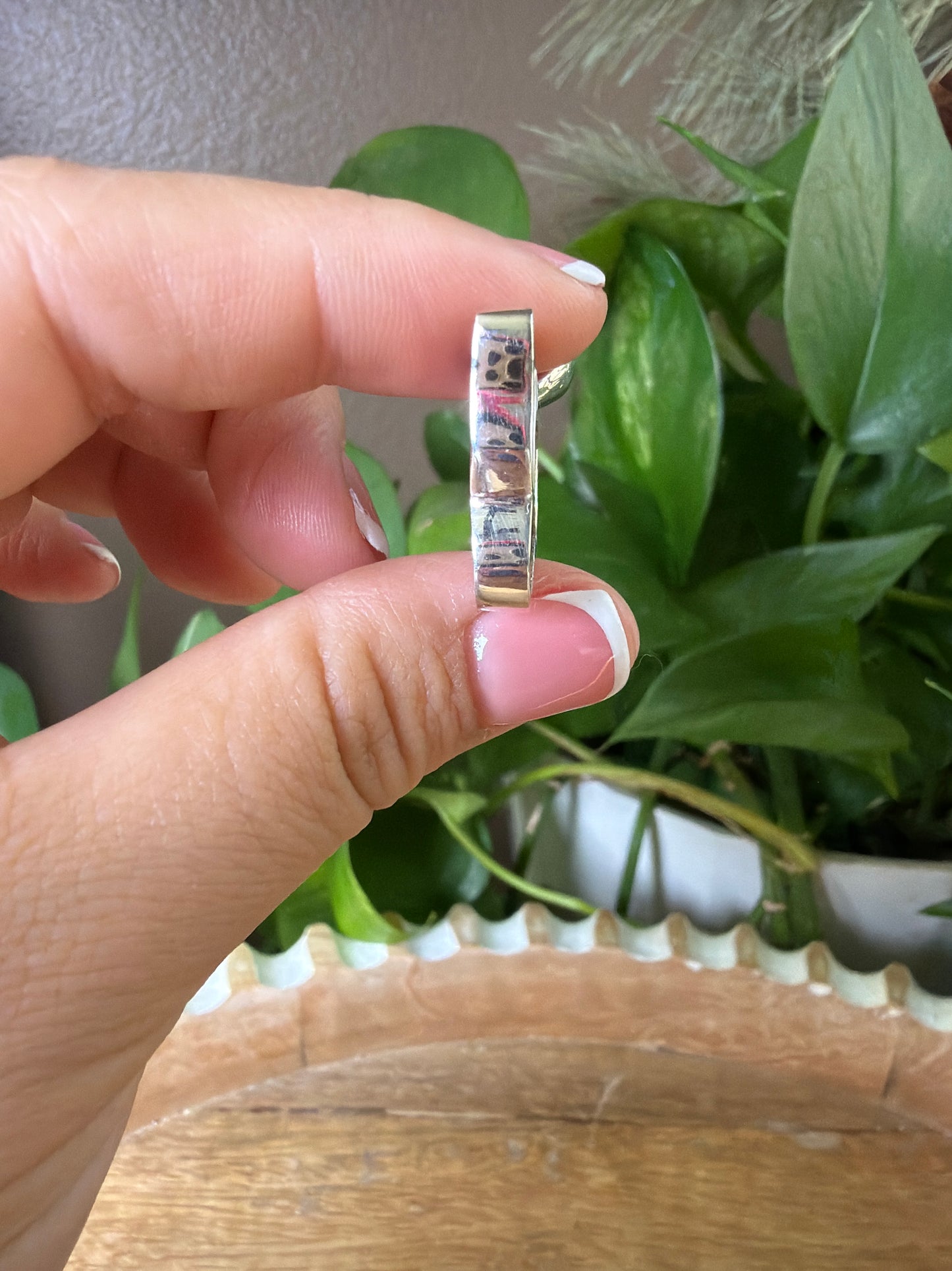 Crazy Lace Agate Butterfly Pendant