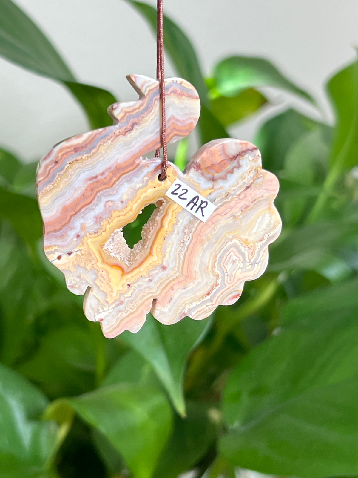 Crazy Lace Agate Turkey Ornaments