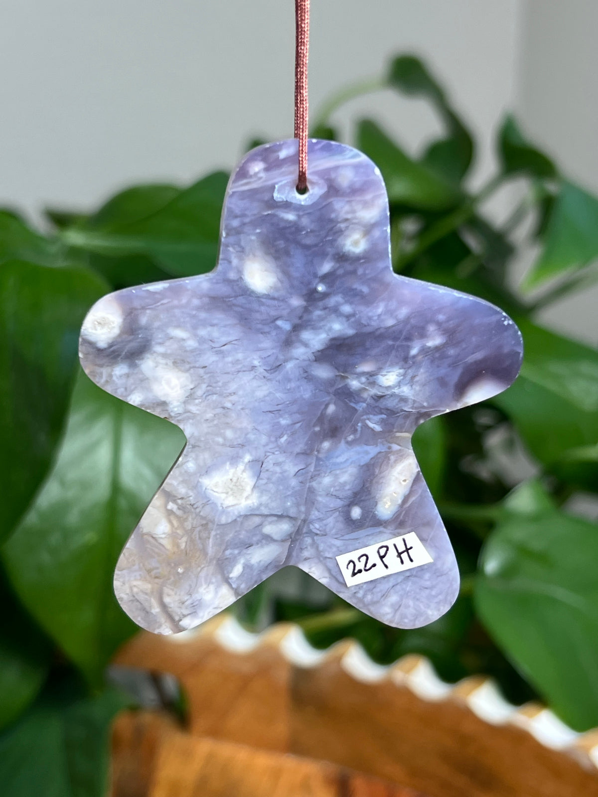 Purple Chalcedony Gingerbread Ornaments