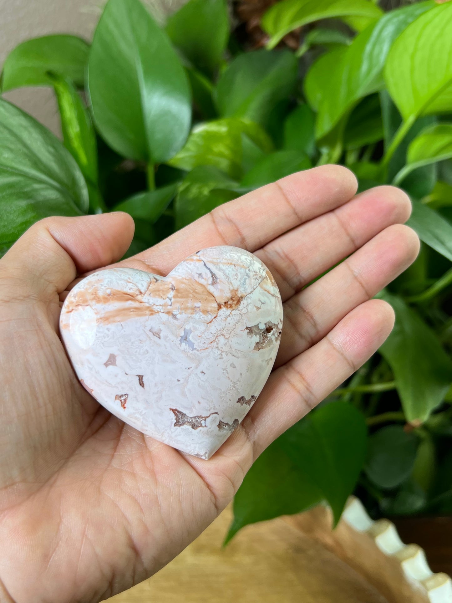 Pink Carnelian Heart