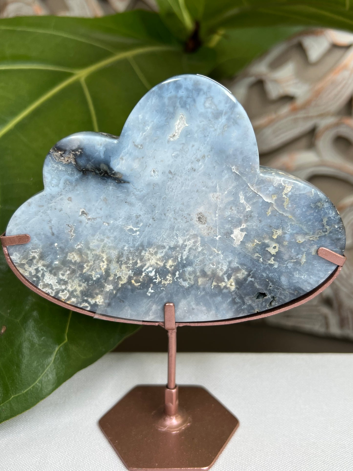 Blue plume agate cloud