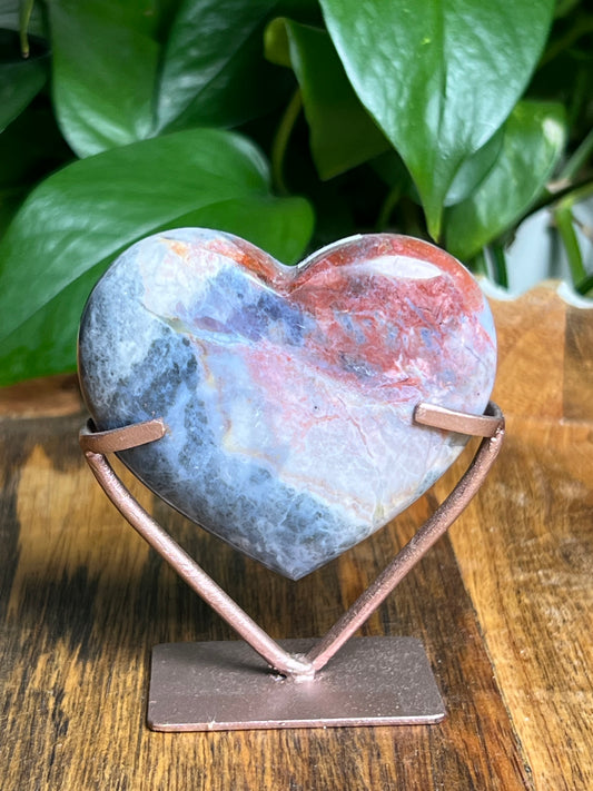 River Jasper Heart: J