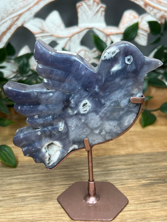 Purple Chalcedony Bird