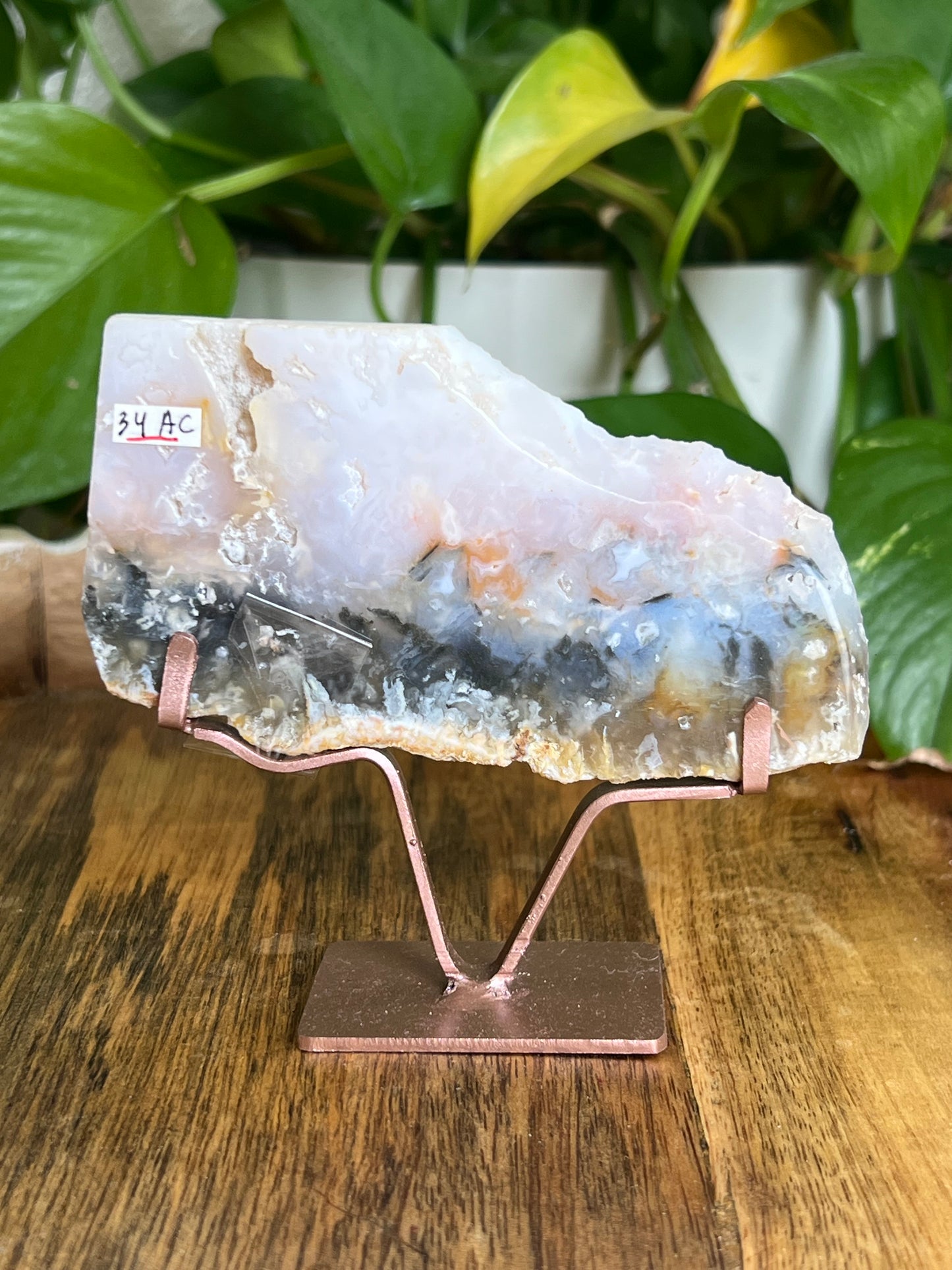 Rainbow Plume Agate Slab AC