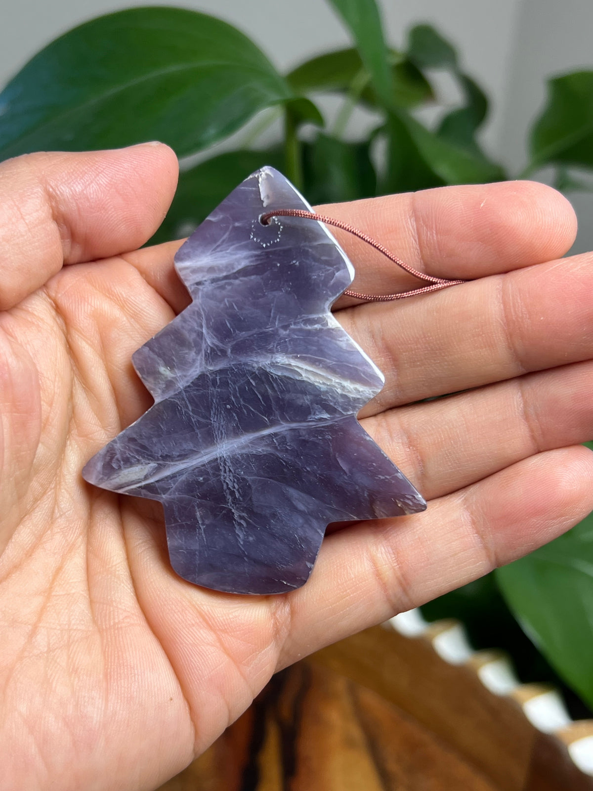 Purple Chalcedony Ornament Tree: CE