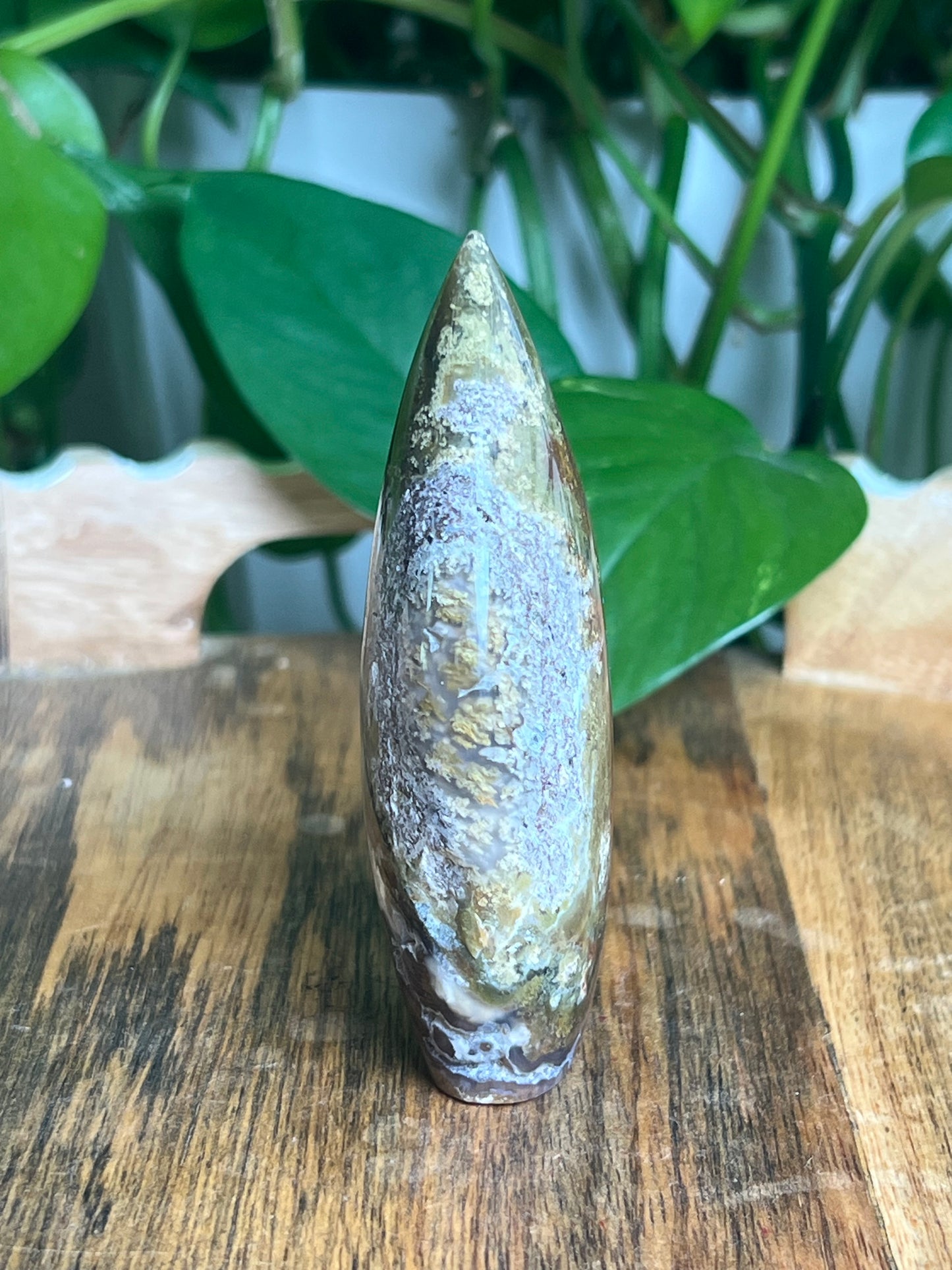 Scenic Moss Agate Flame: XC