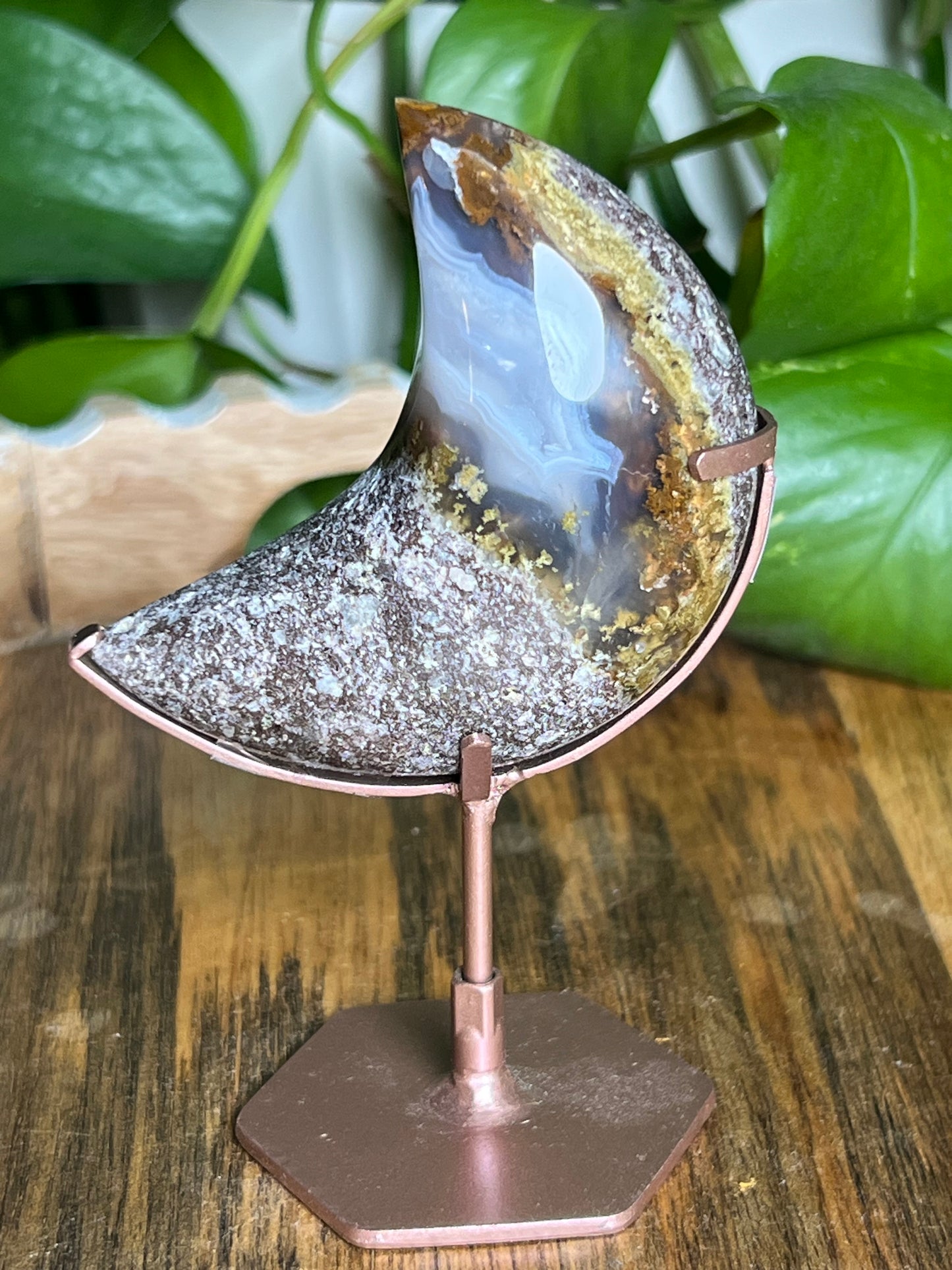 Scenic Moss Agate Moon