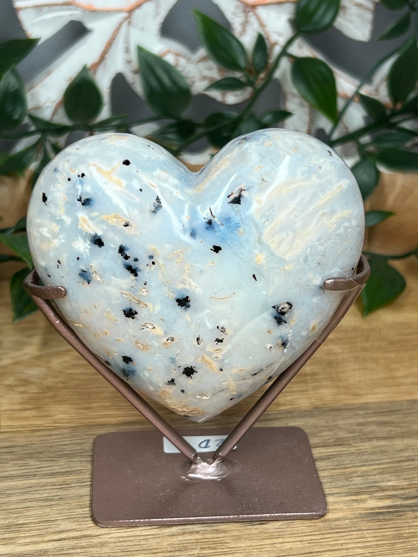 Dendritic Tiger Agate Heart