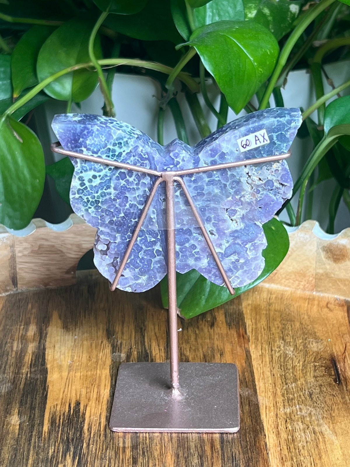Grape Agate Butterfly: AX