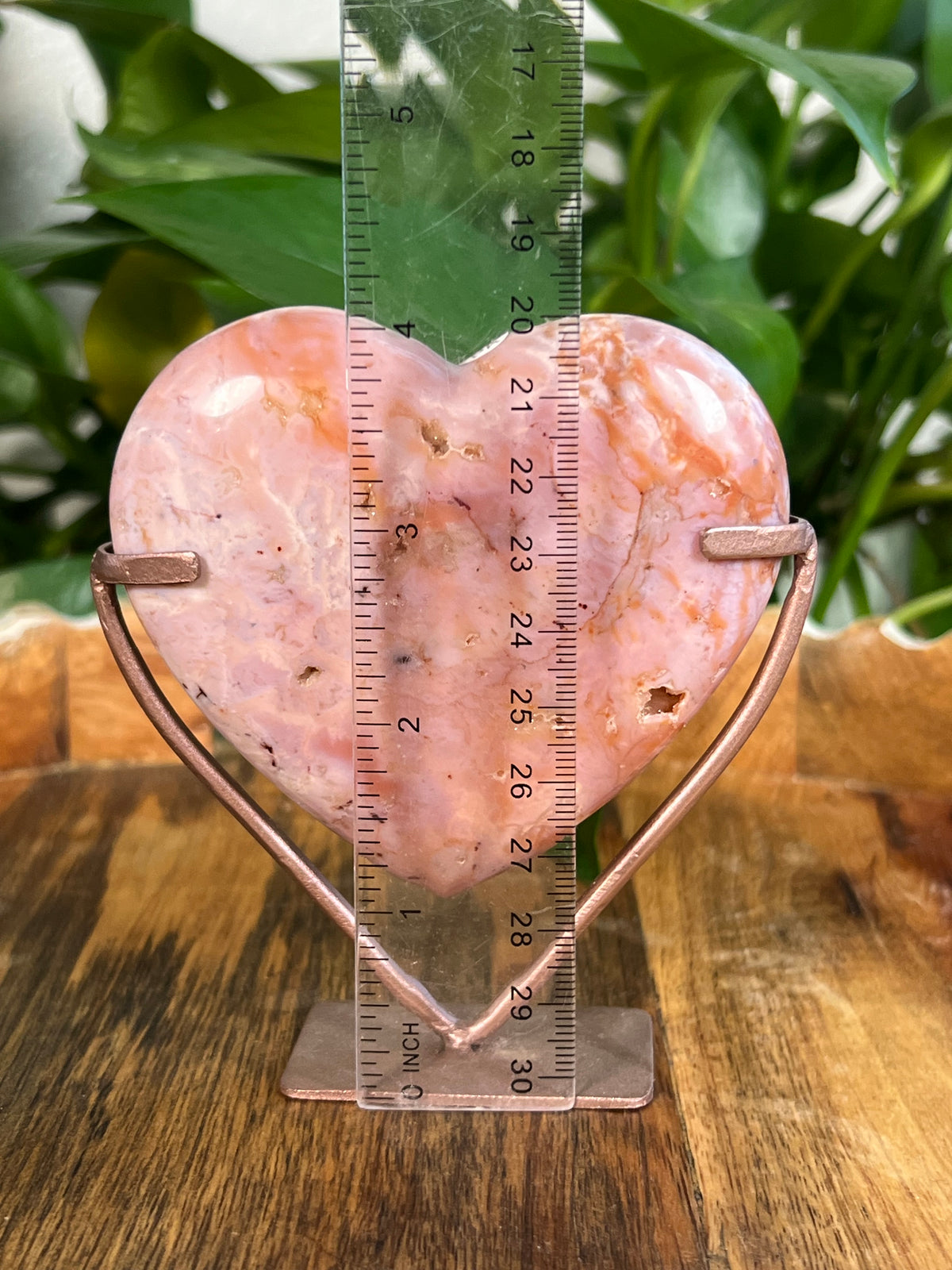 Pink Carnelian Heart: NA