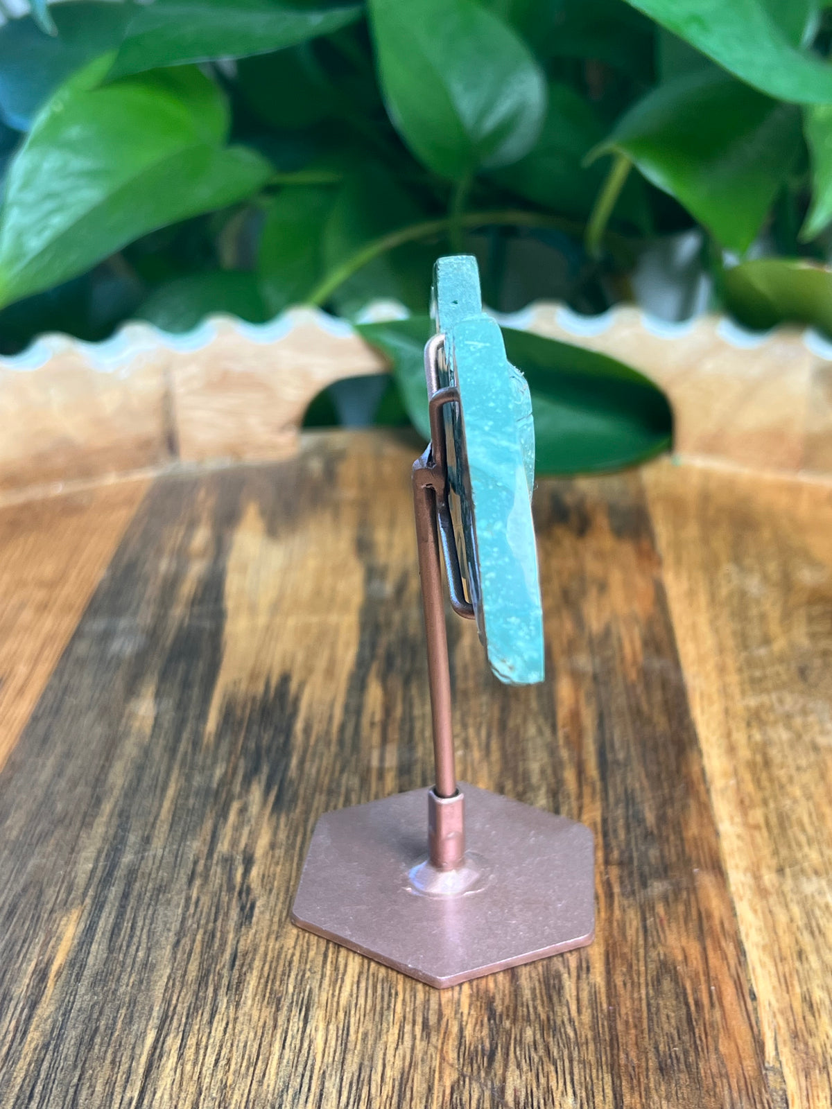 Blue Green Jasper Bat: CK