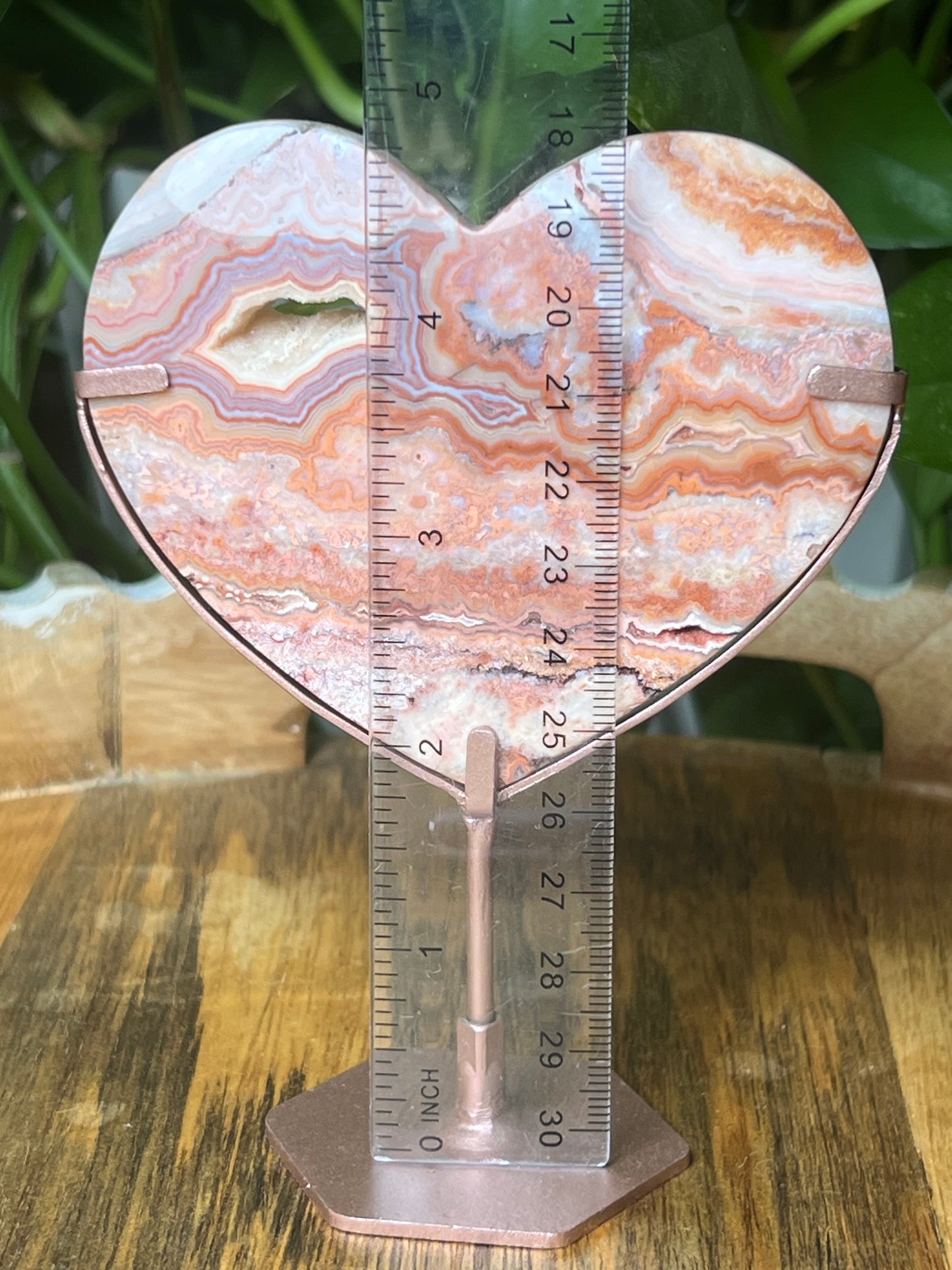 Crazy Lace Agate Heart