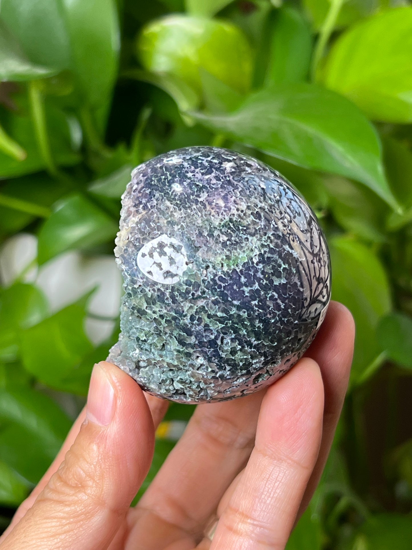 Grape Agate Sphere