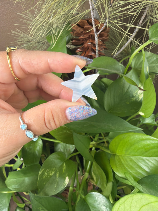 Iris Agate Star Cabachon