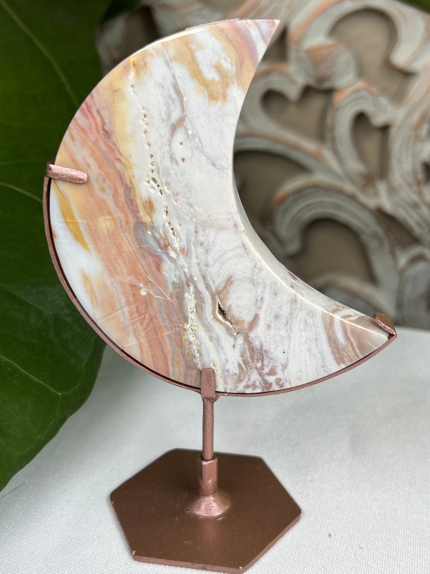Milky Jasper Moon