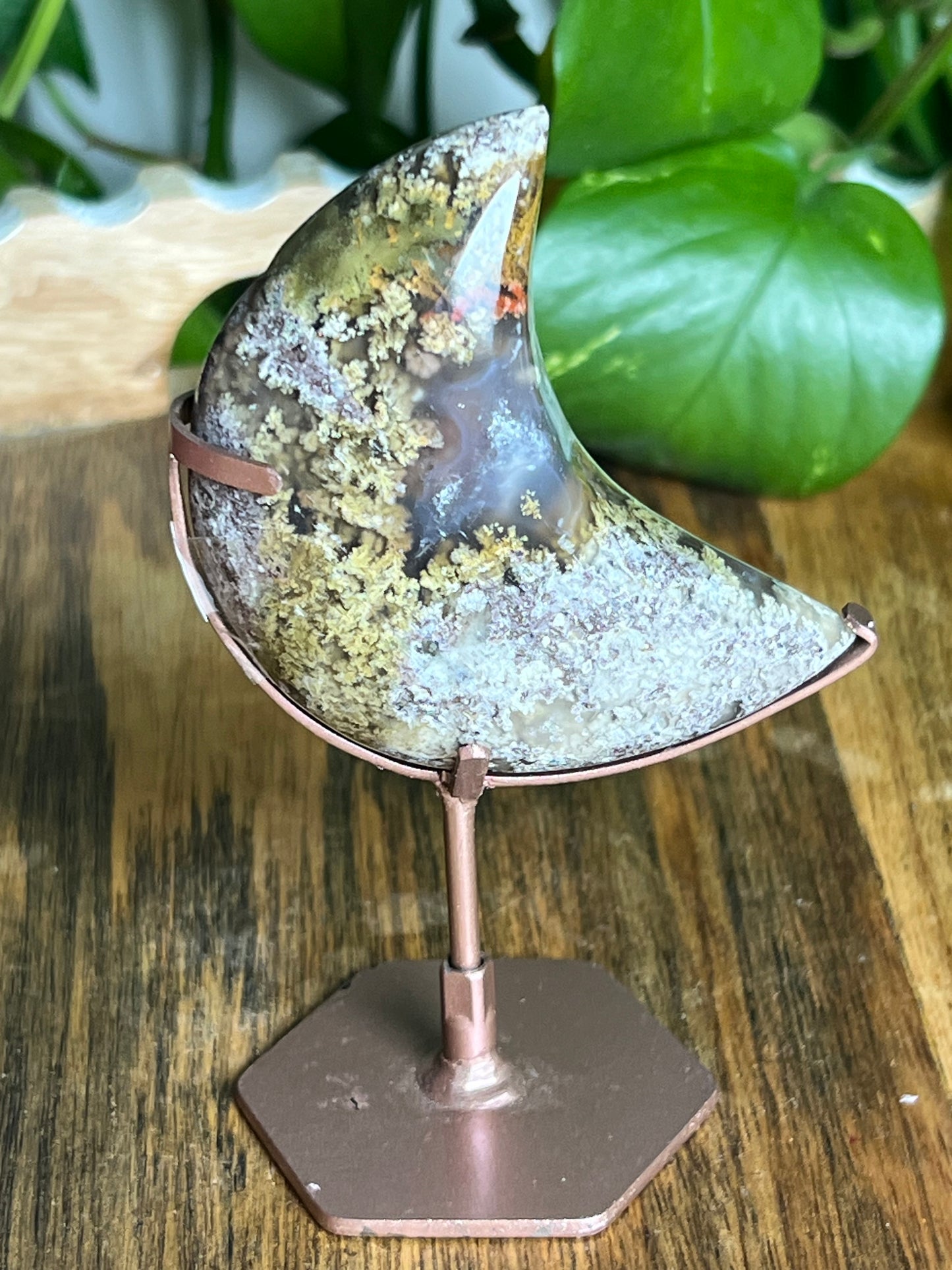 Scenic Moss Agate Moon