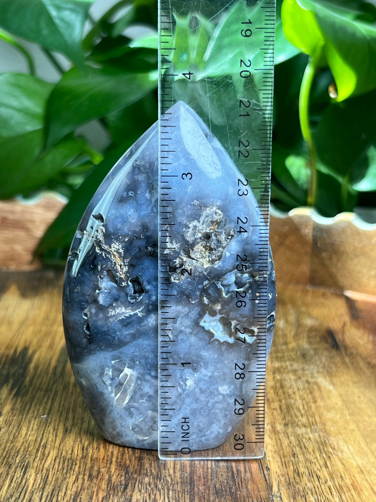Blue Plume Agate Flame: ER