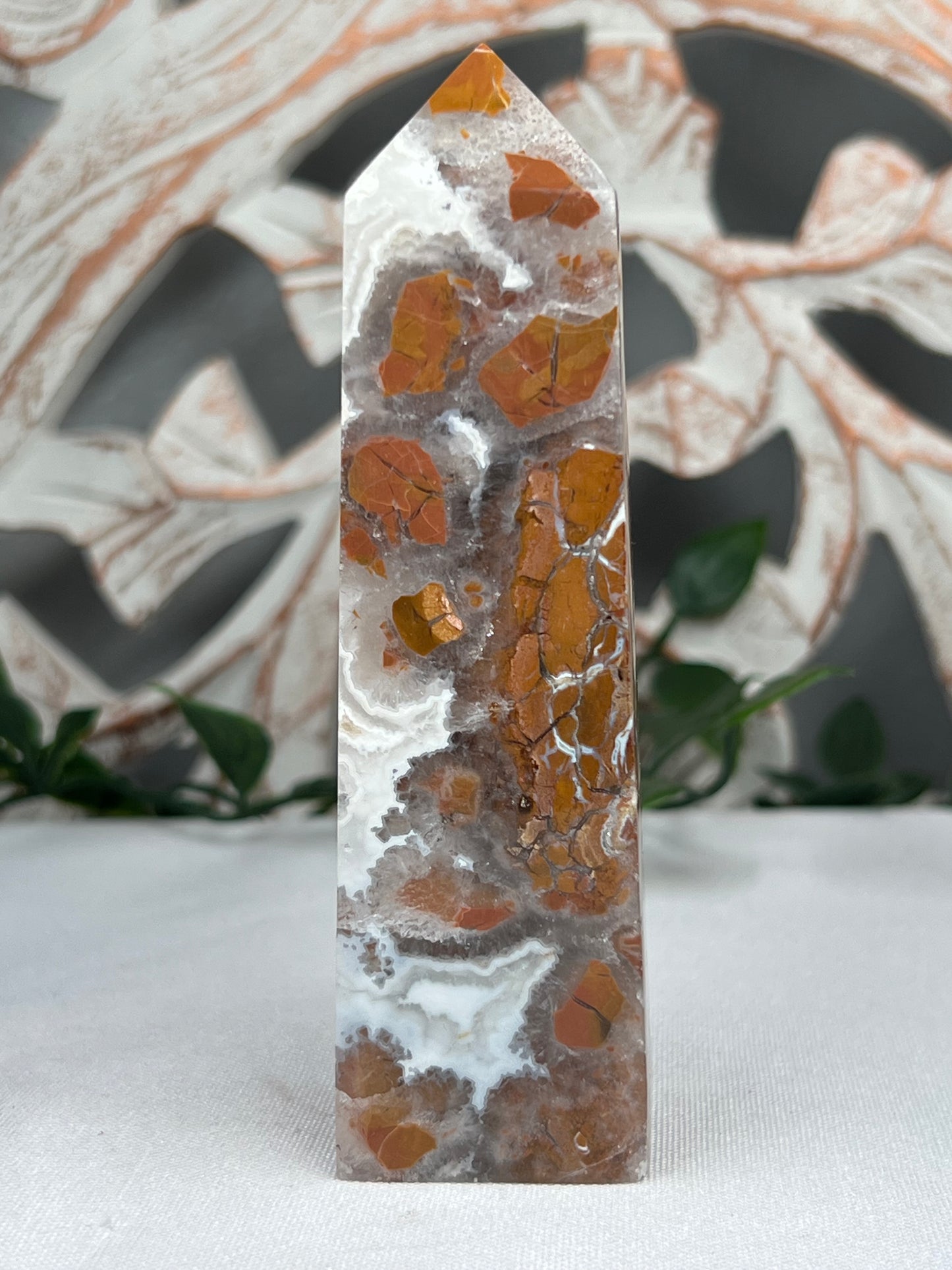 Indonesian Cotton Candy Agate Tower