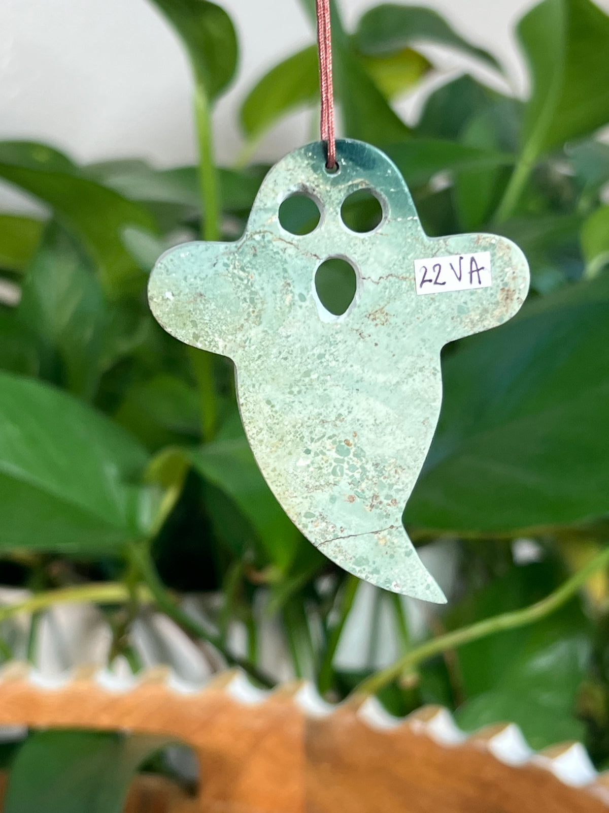 Blue Green Jasper Ghost Ornaments