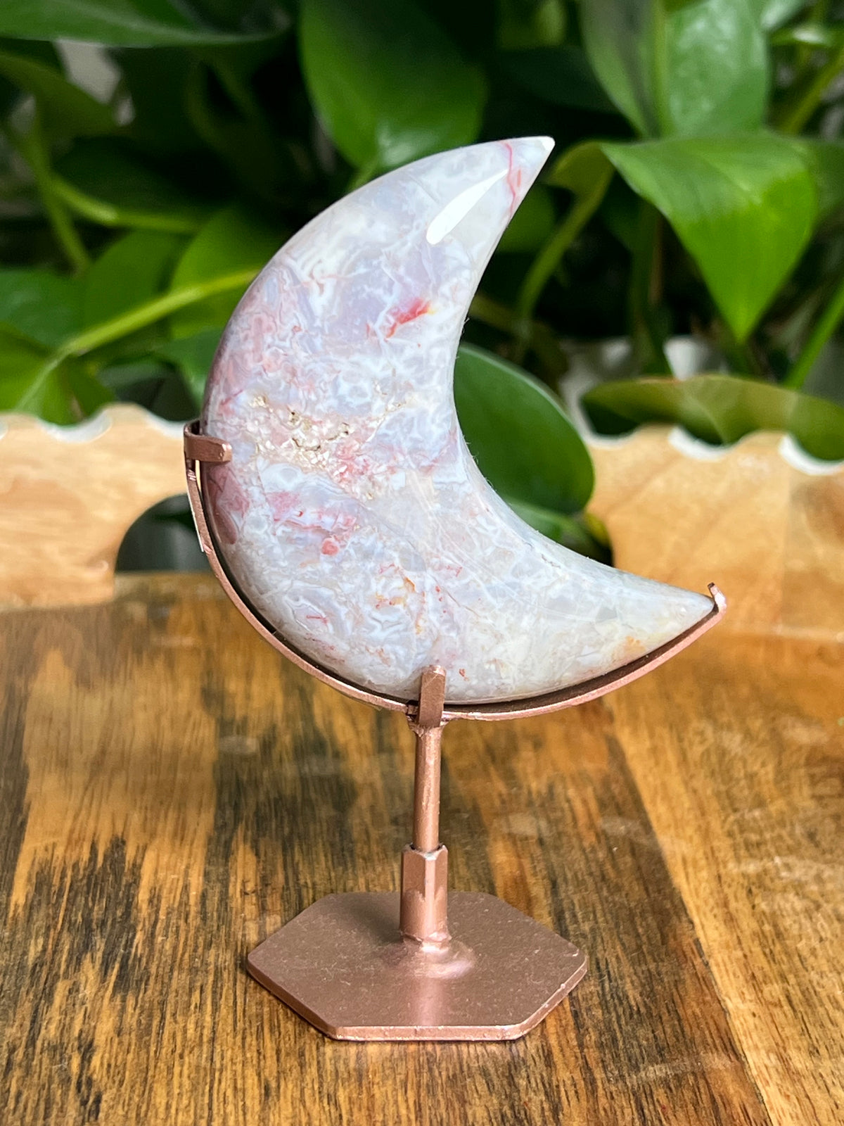 Sumatra Plume Agate Moon: RC