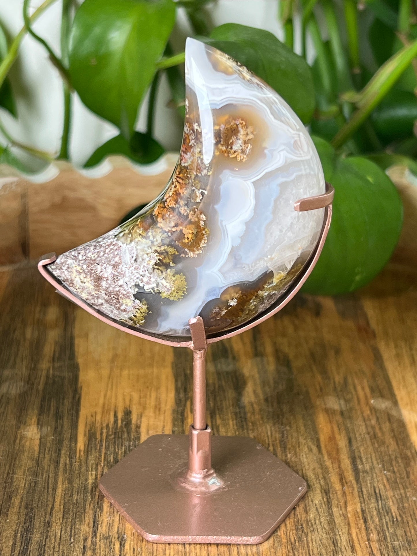 Scenic Moss Agate Moon