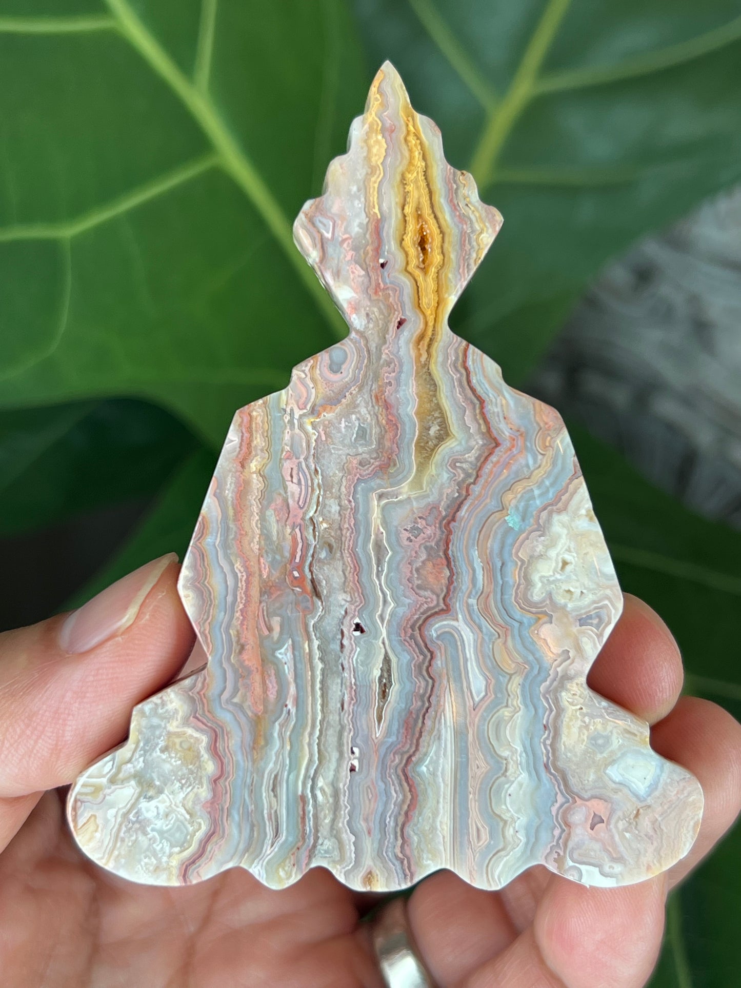 Crazy Lace Agate Buddha