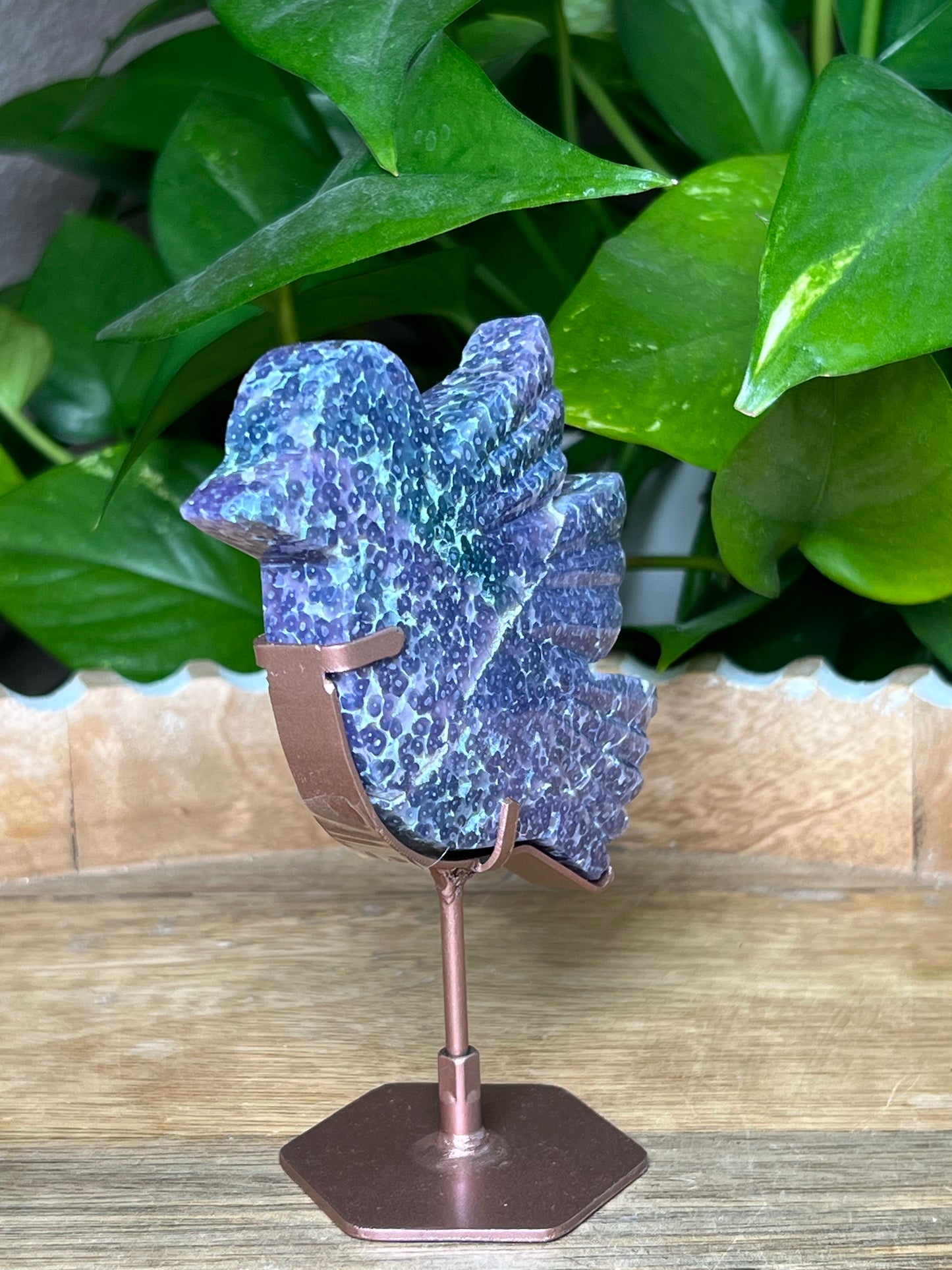 Grape Agate Bird