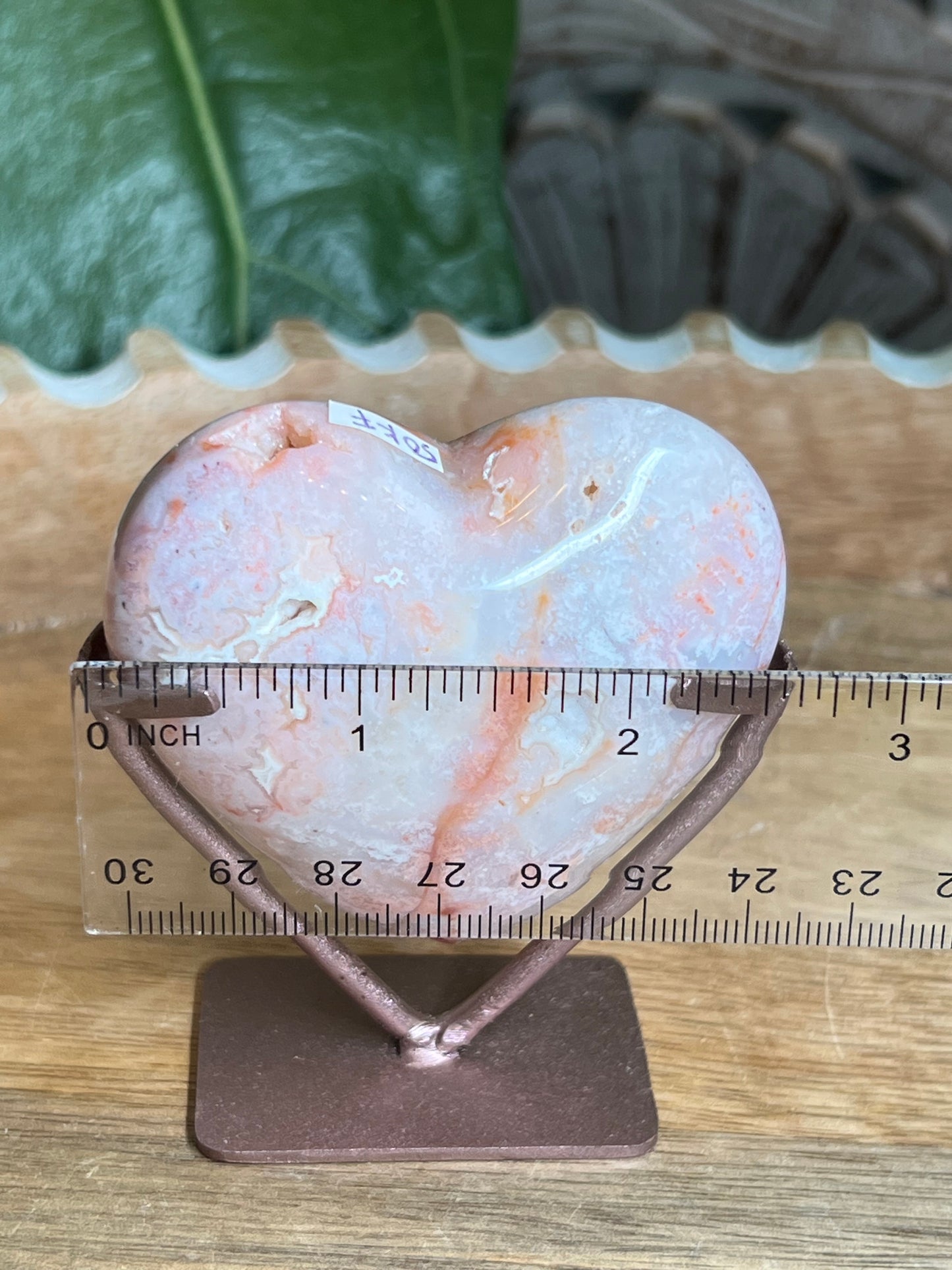 Pink Carnelian Heart