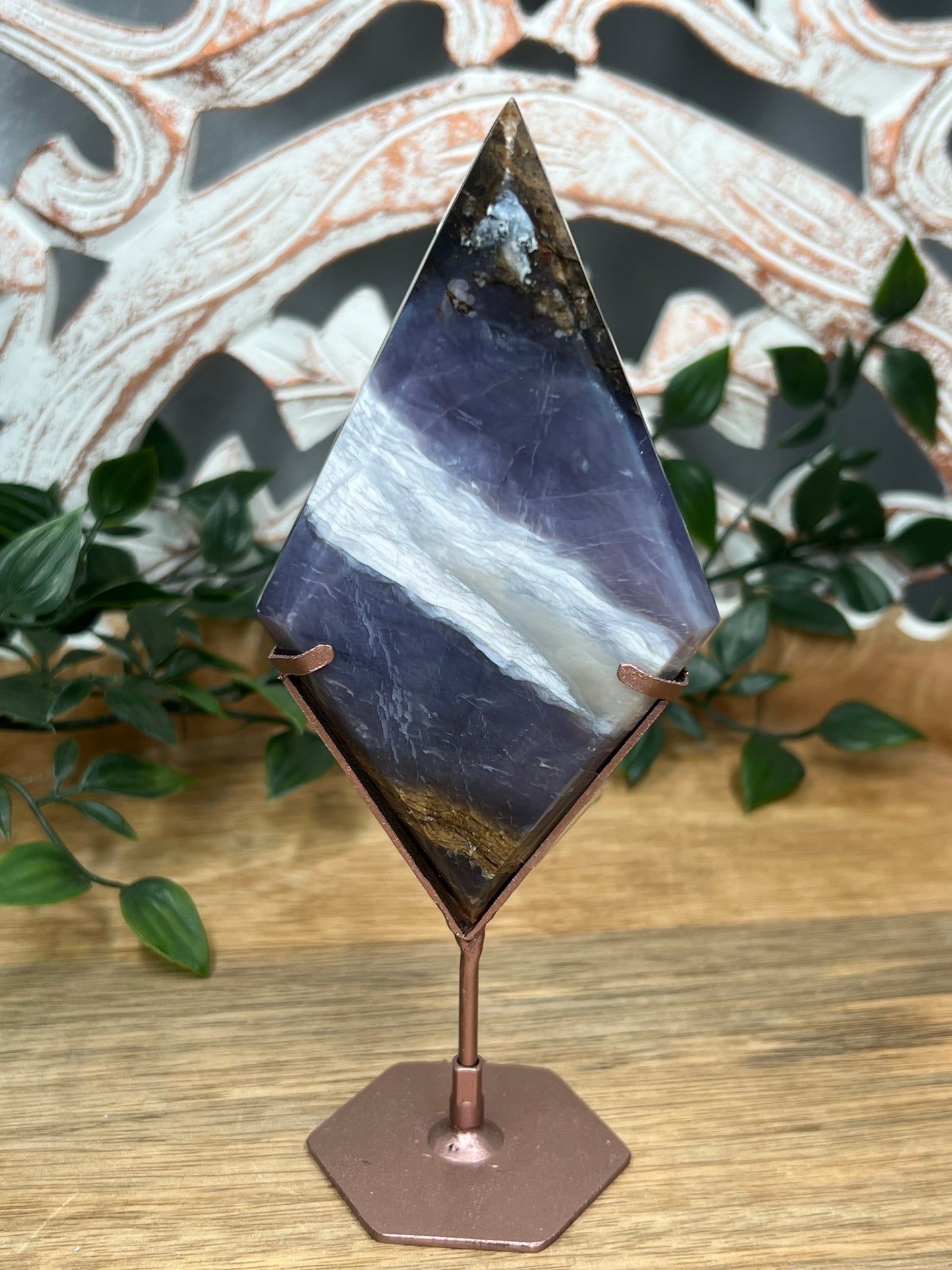 Purple Chalcedony Diamond