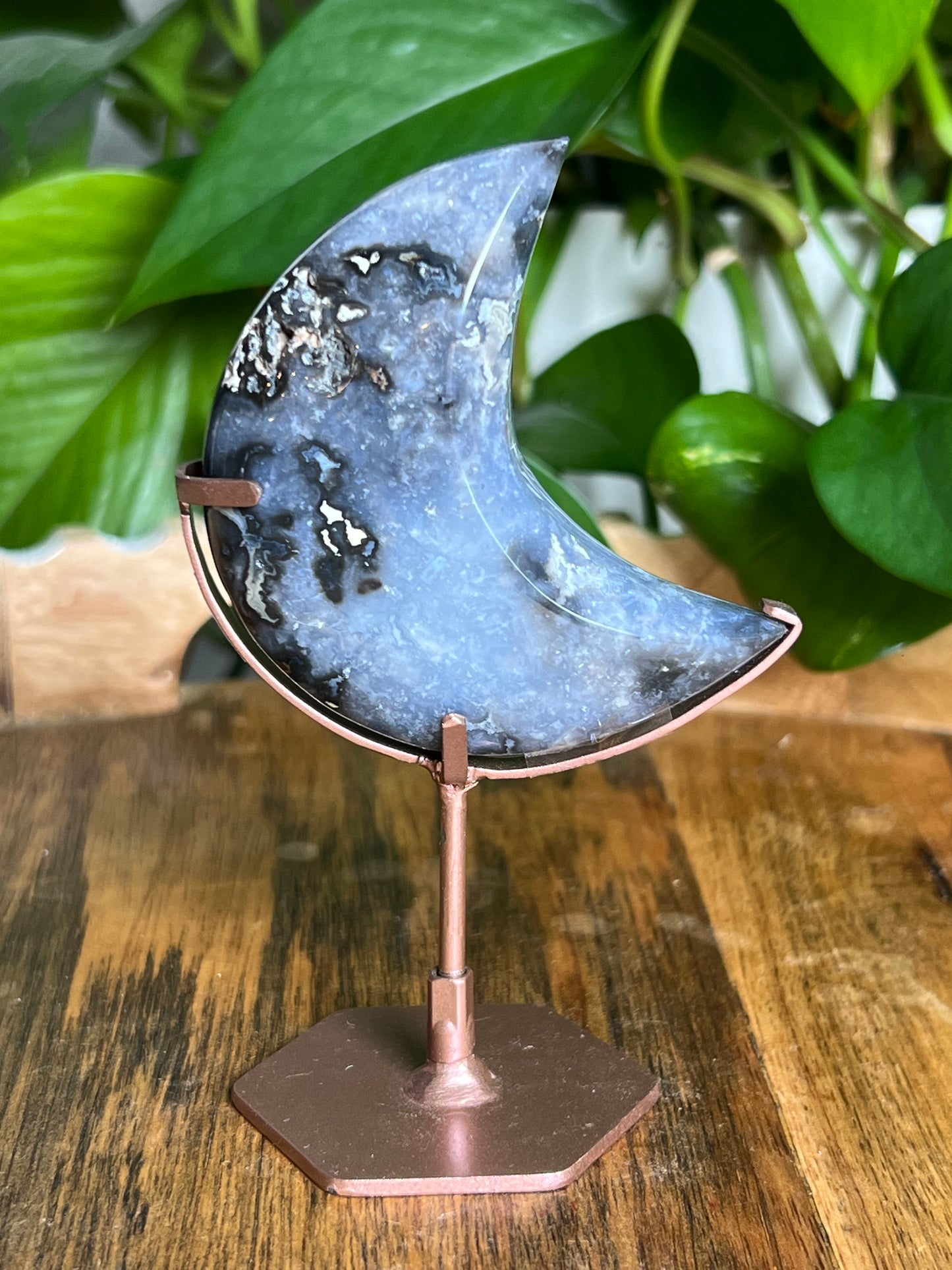 Blue Plume Agate Moon VC