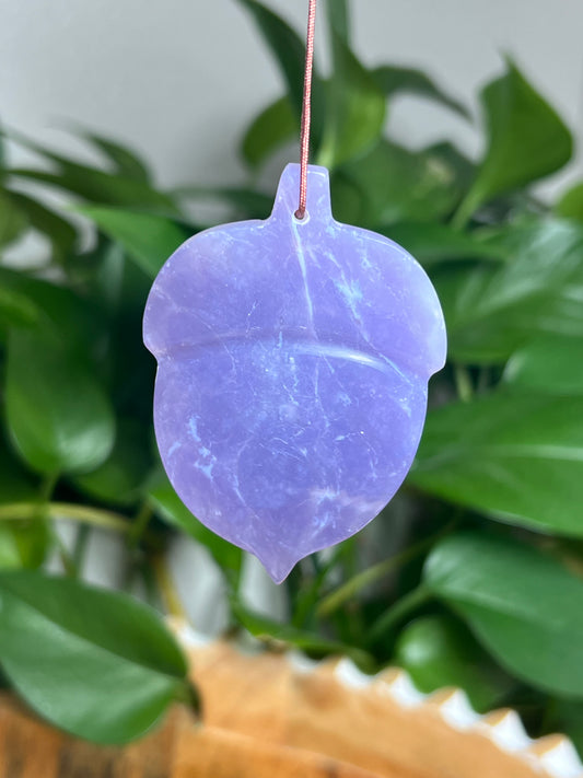 Purple Chalcedony Ornament Acorn: BN