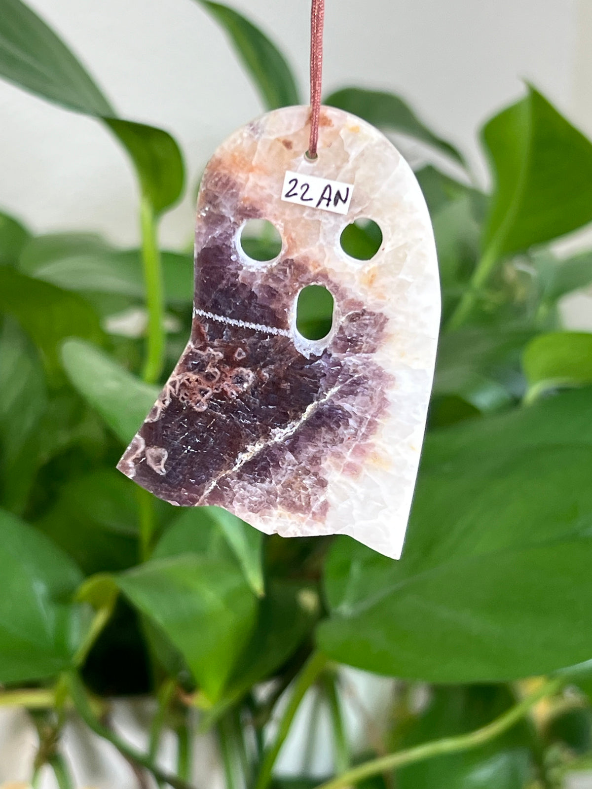Indonesian Amethyst Ghost Ornaments