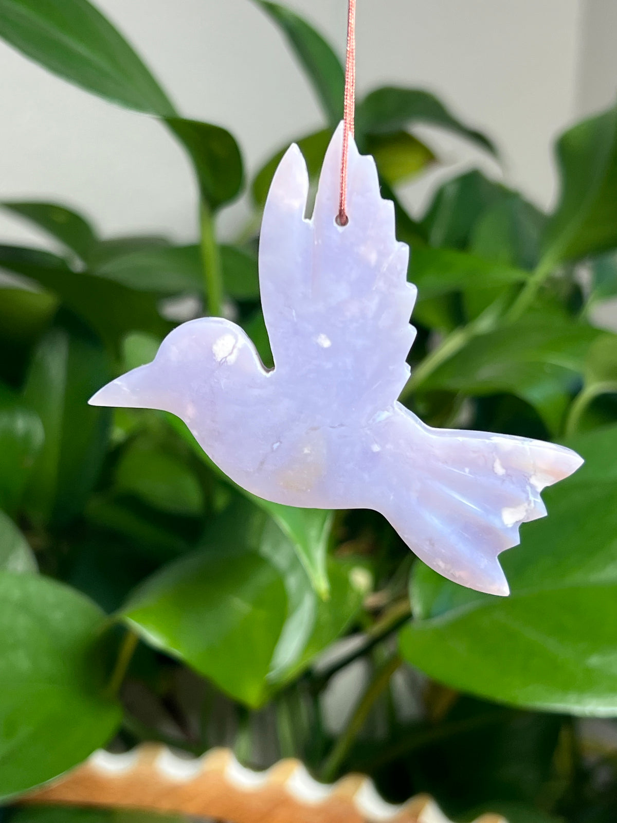 Purple Chalcedony Hummingbird Ornaments