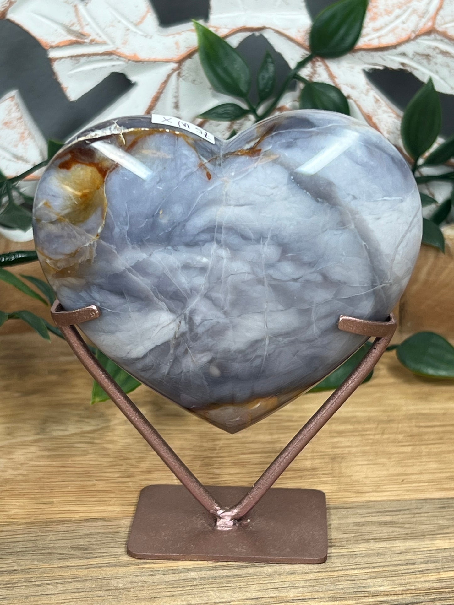 Purple Chalcedony Heart