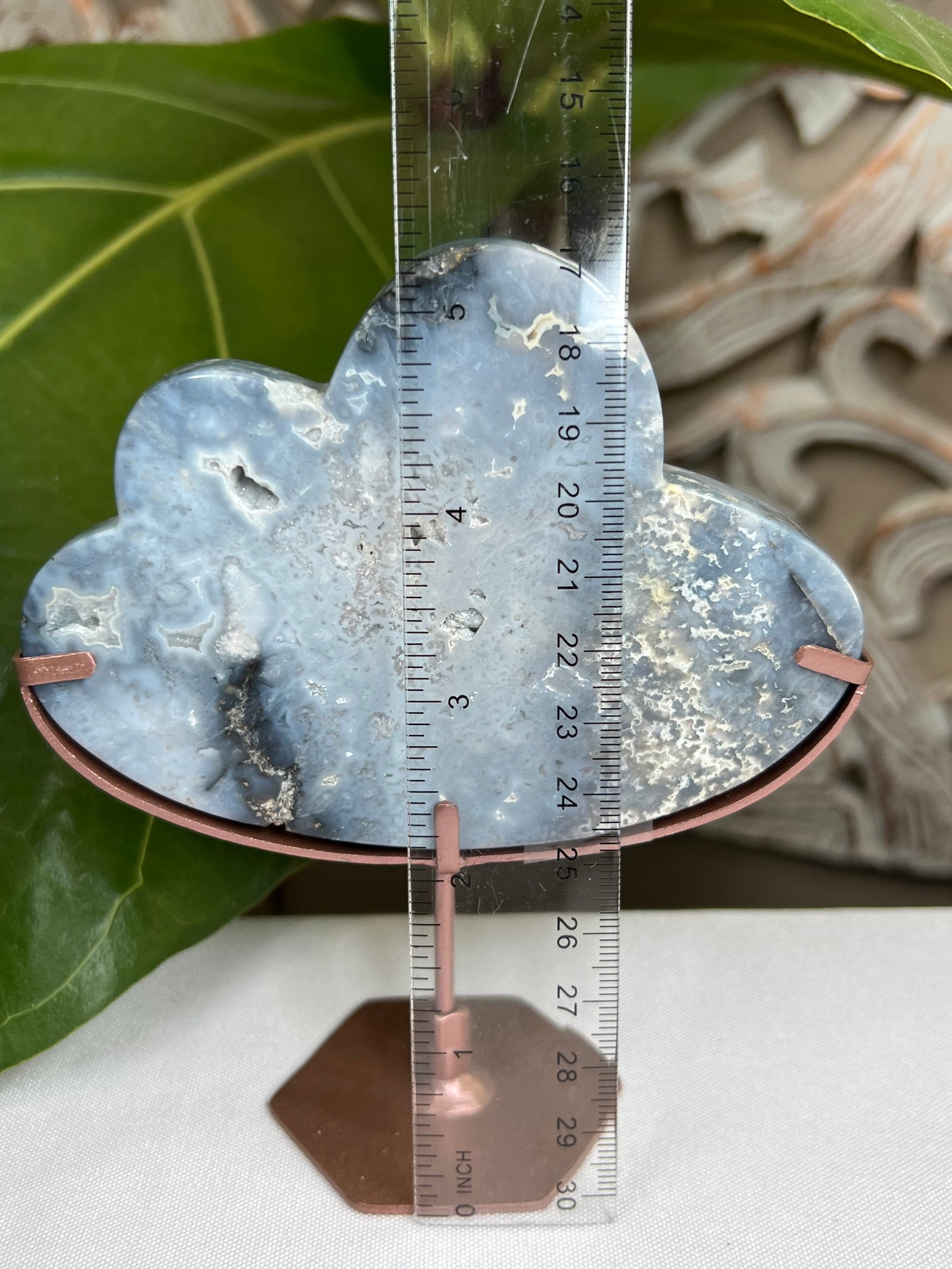 Blue plume agate cloud