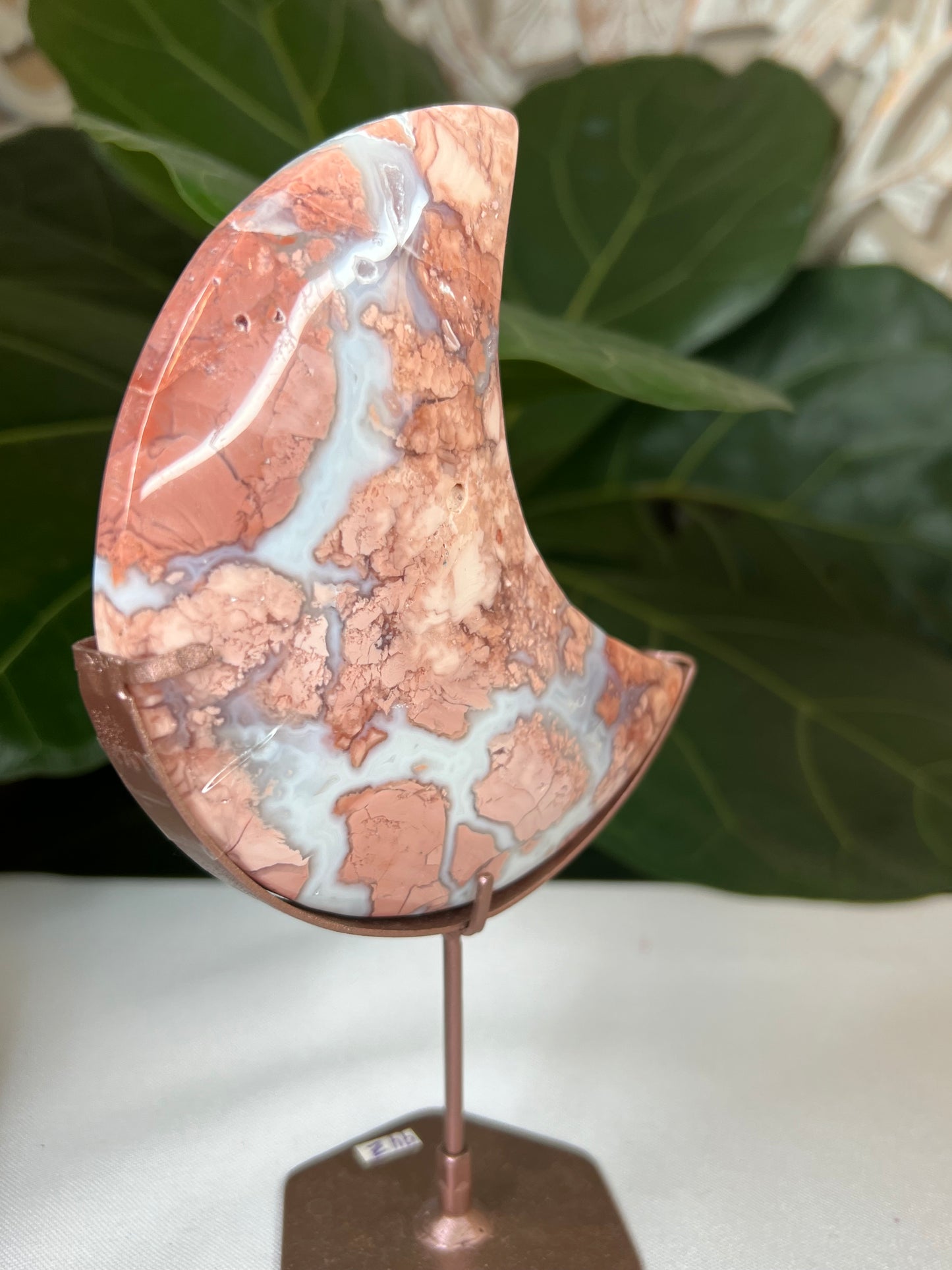 Cotton Candy Agate Moon