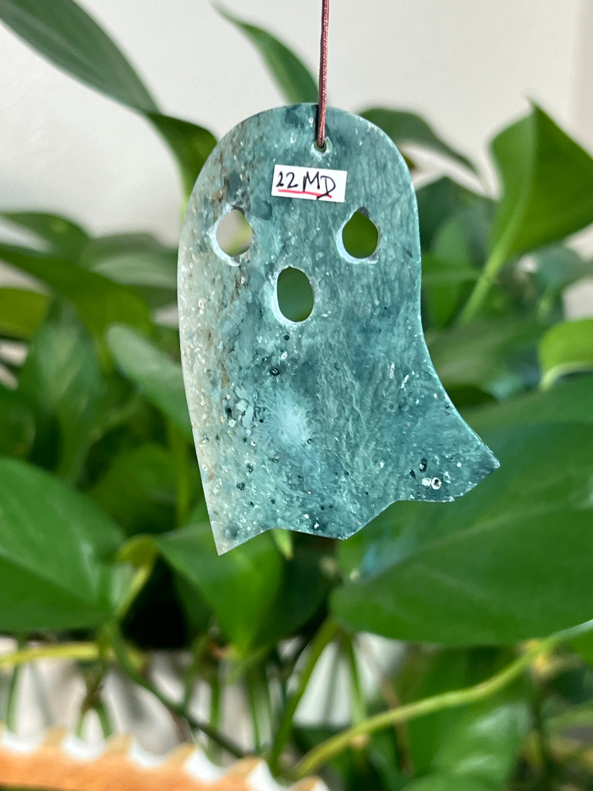 Blue Green Jasper Ghost Ornaments