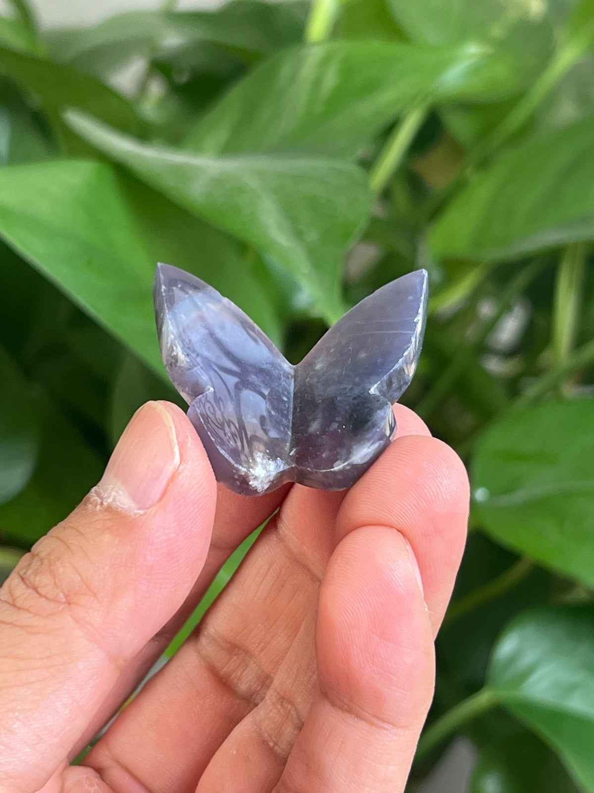 Purple Chalcedony 3D Mini Butterfly: TB