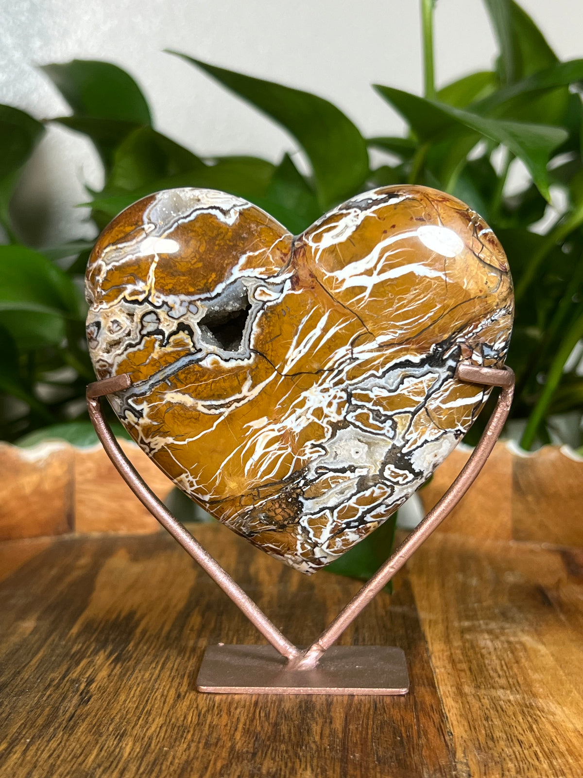 Brecciated Jasper Heart: KM