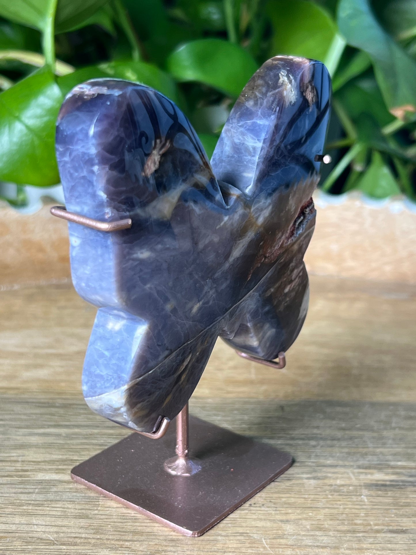 Purple Chalcedony Butterfly
