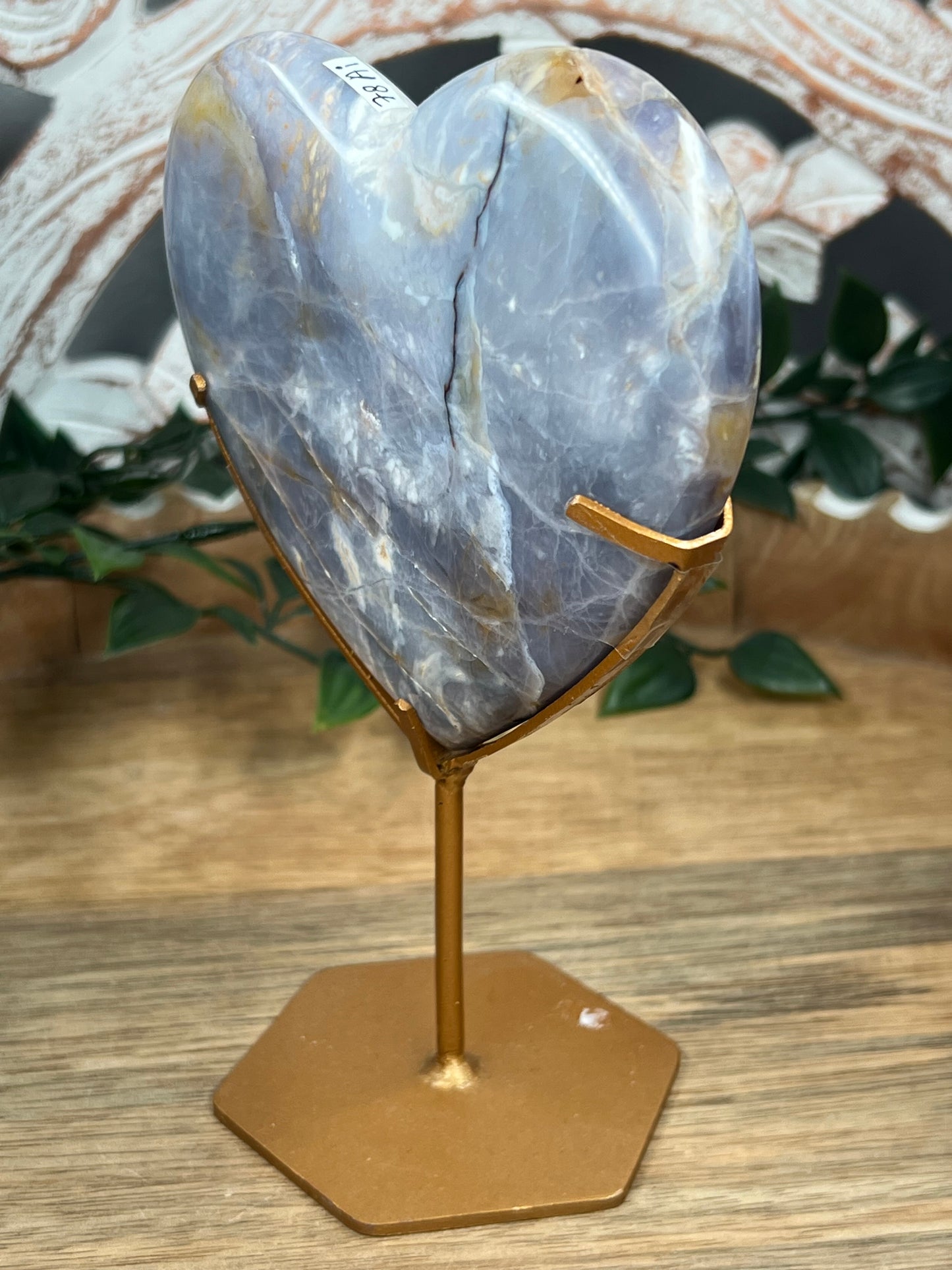 Purple Chalcedony Heart