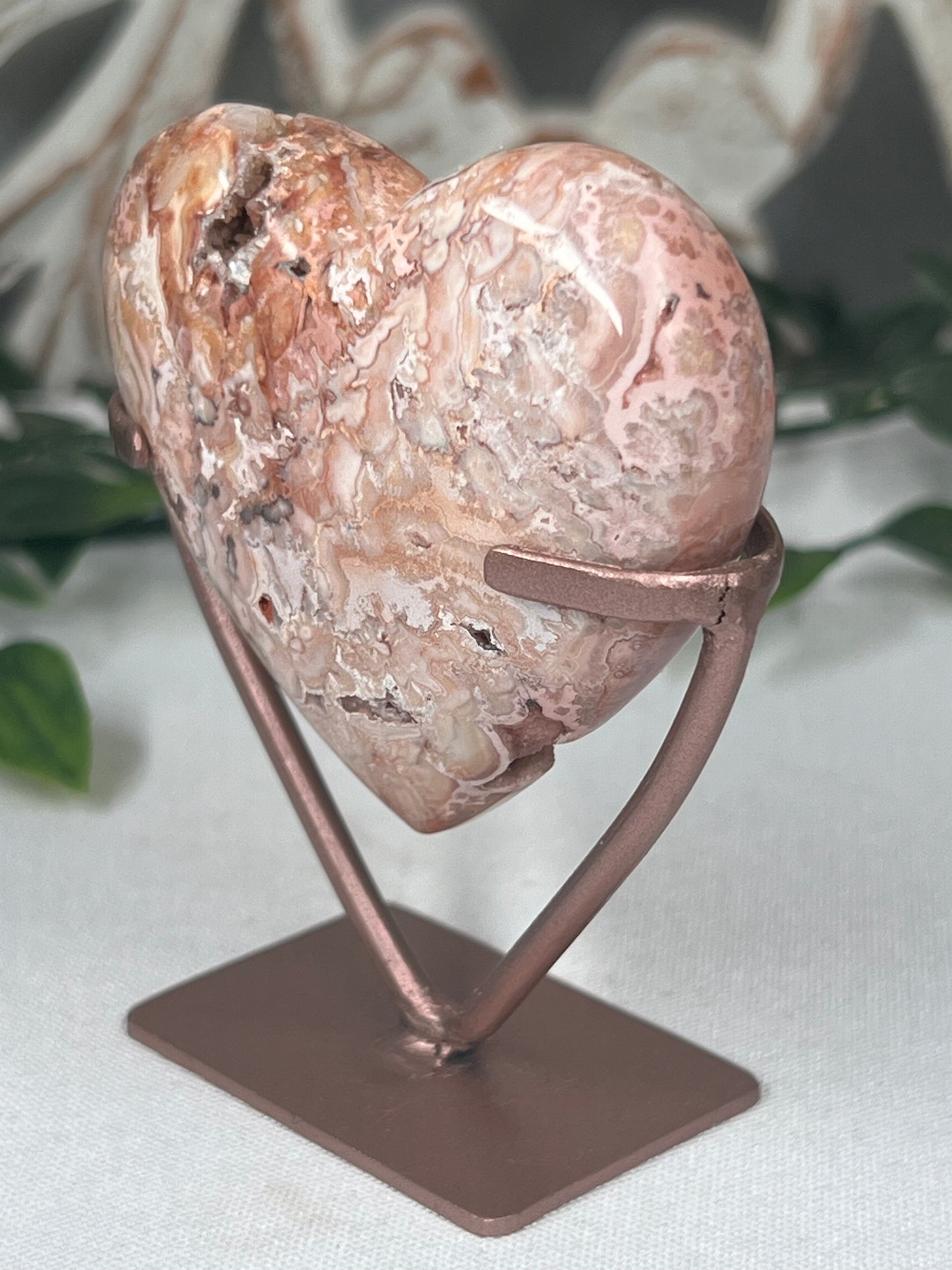 Pink Carnelian Heart