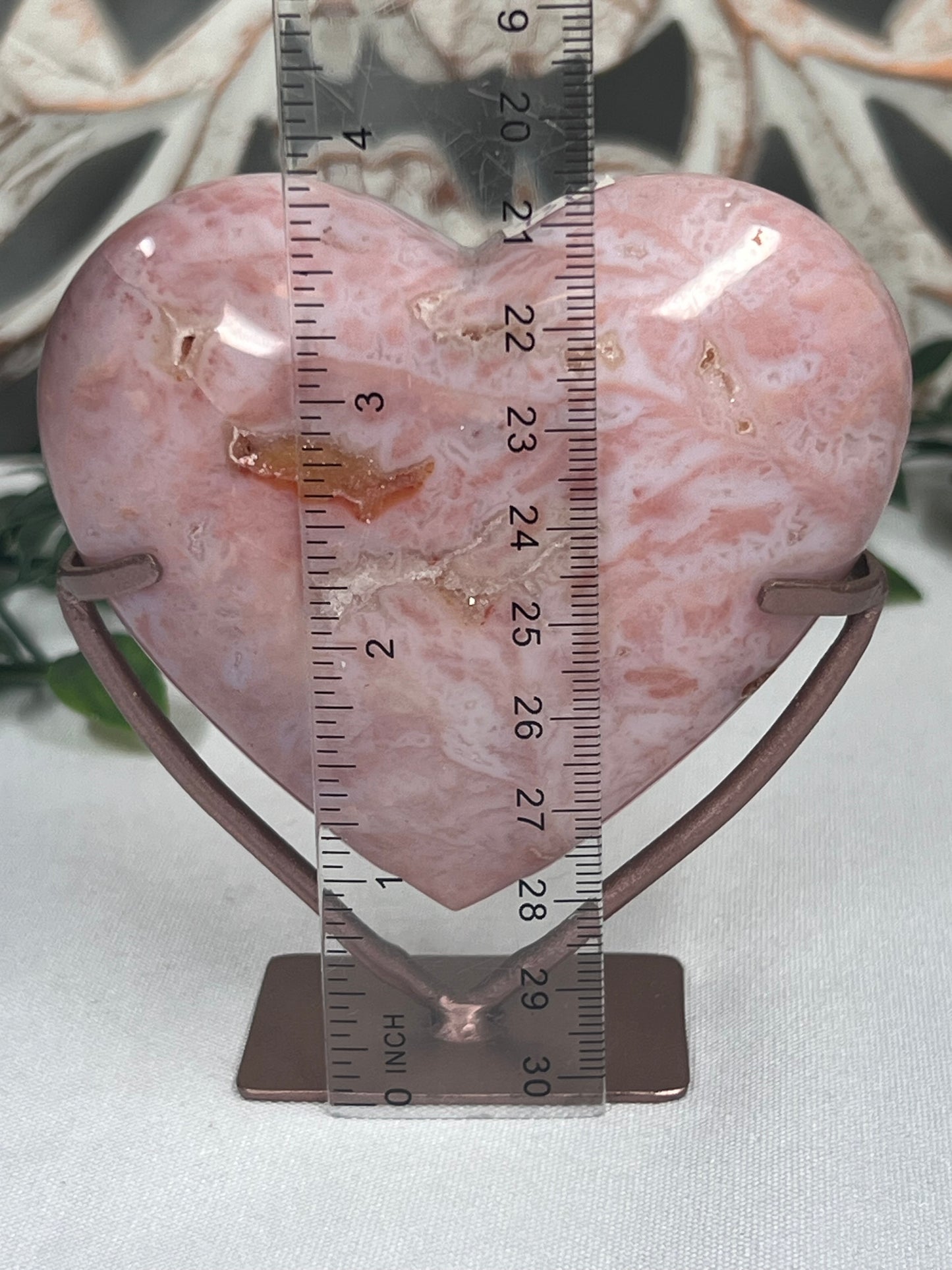 Pink Carnelian Heart