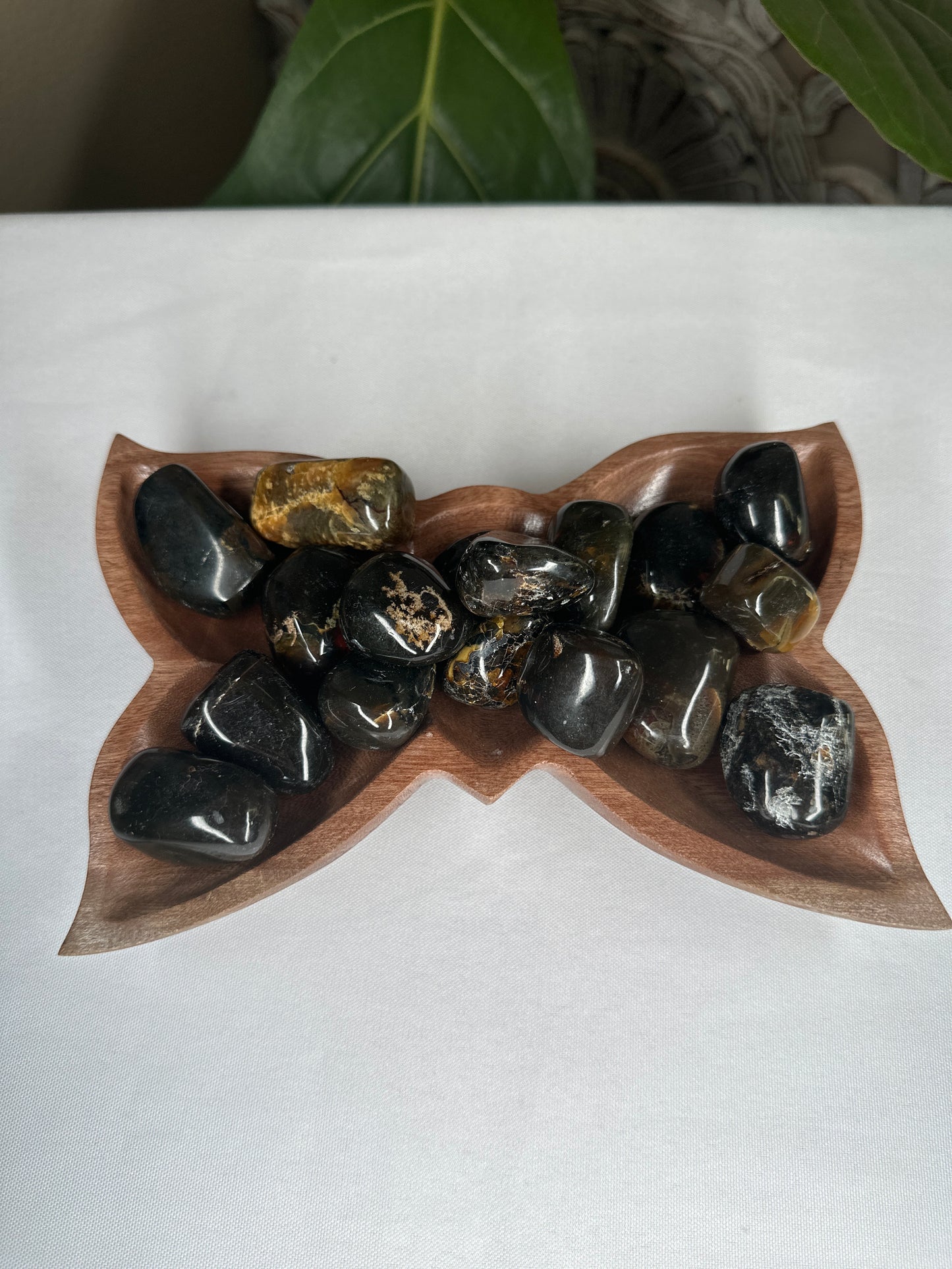 Wooden Butterfly Dish