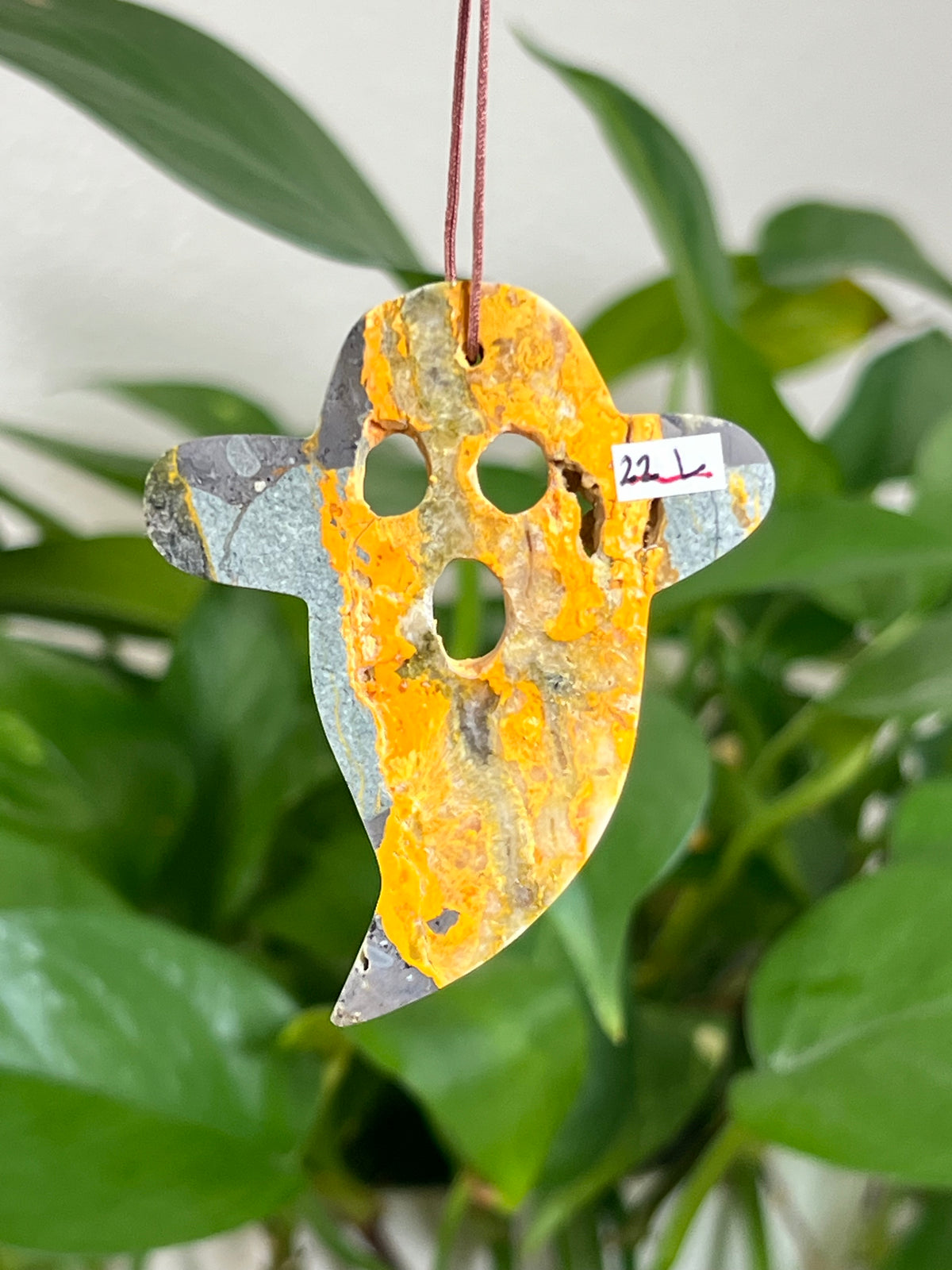 Bumblebee Jasper Ghost Ornaments