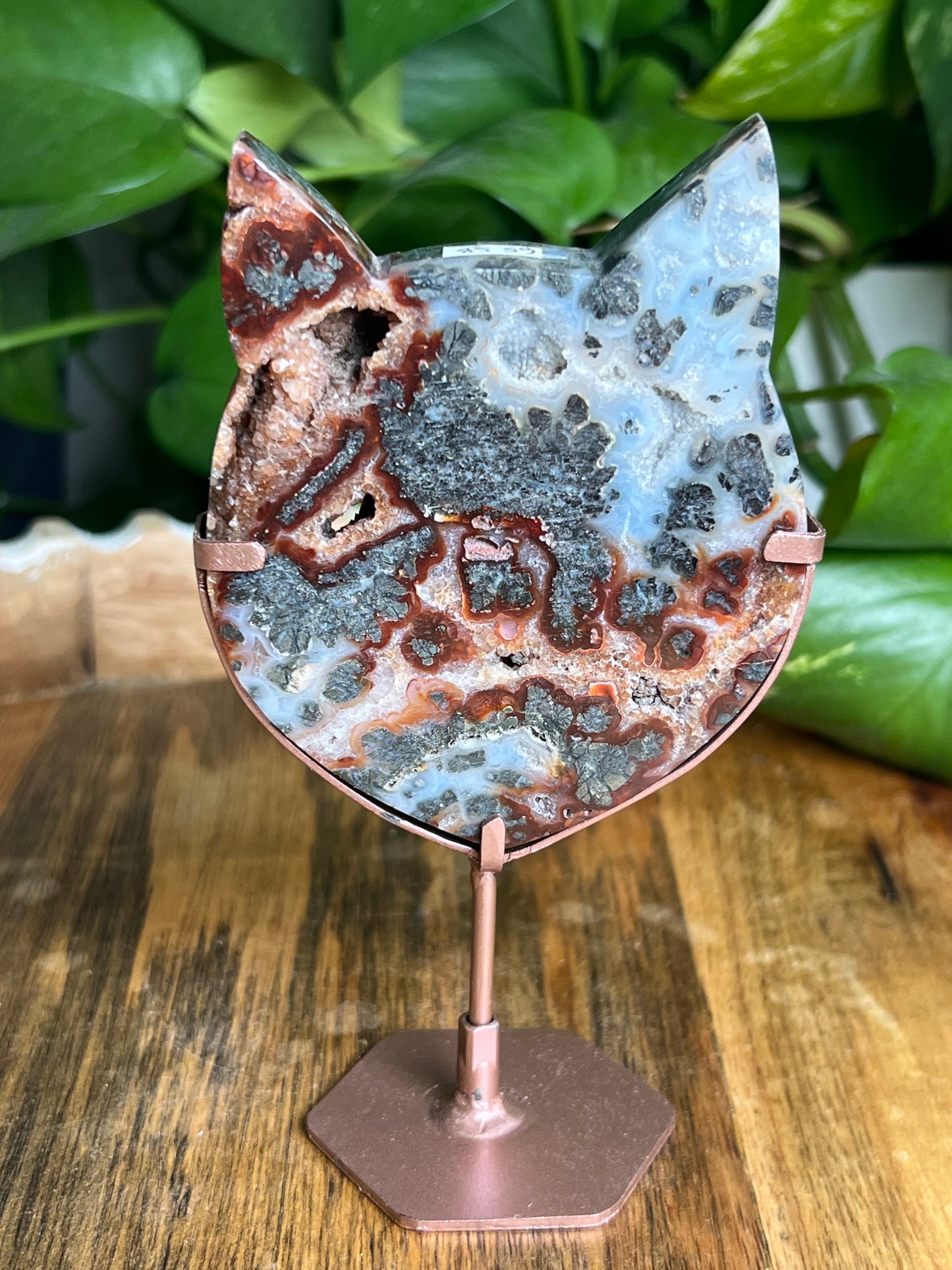 Marcasite Cat Head