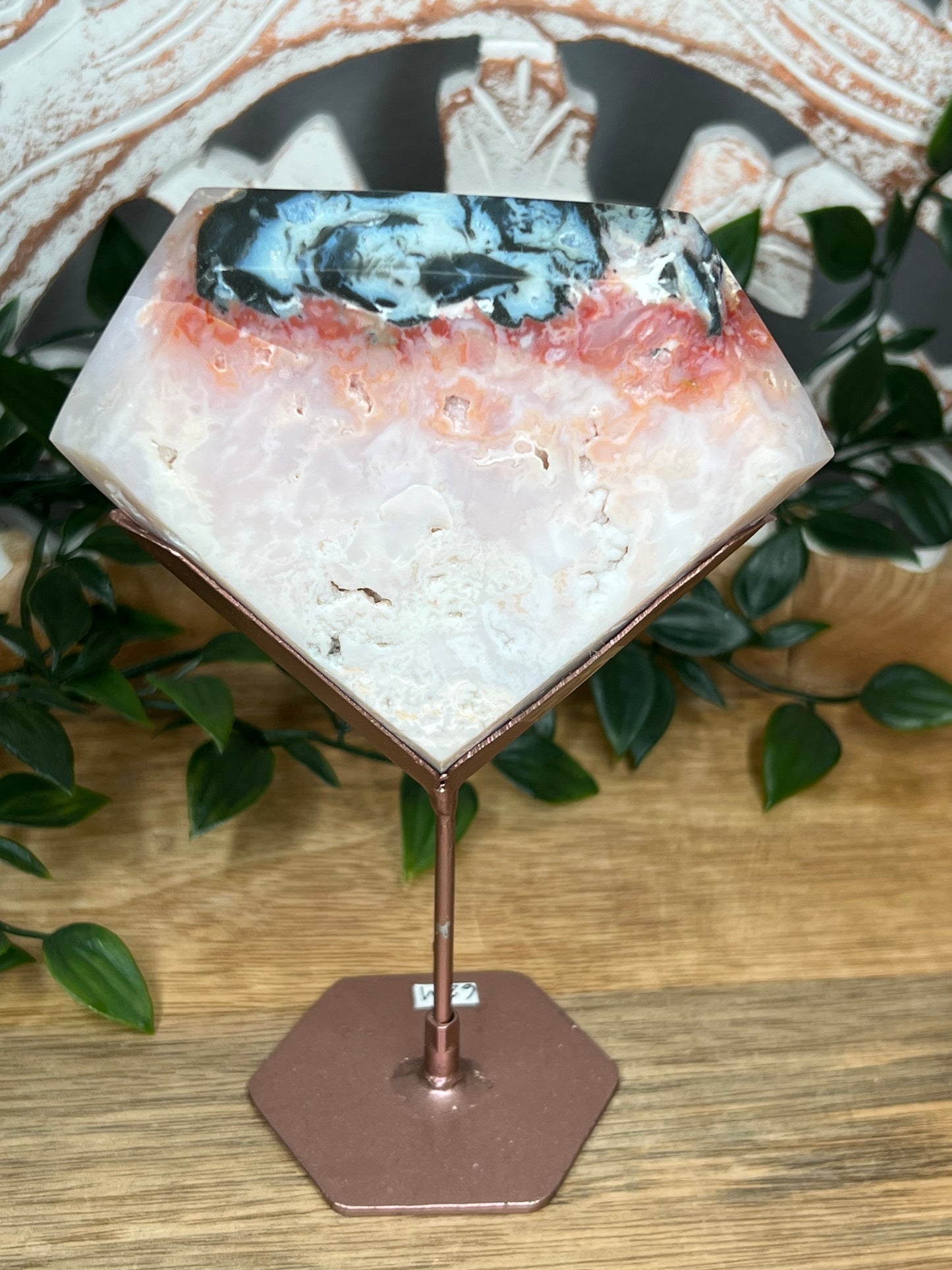 Rainbow Plume Agate Diamond