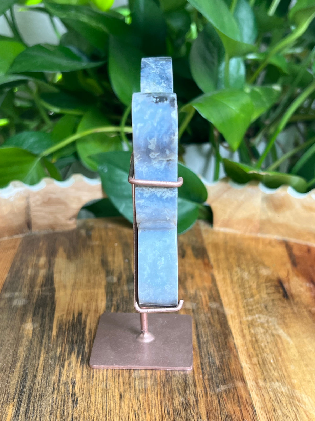Blue Plume Agate Butterfly: BS